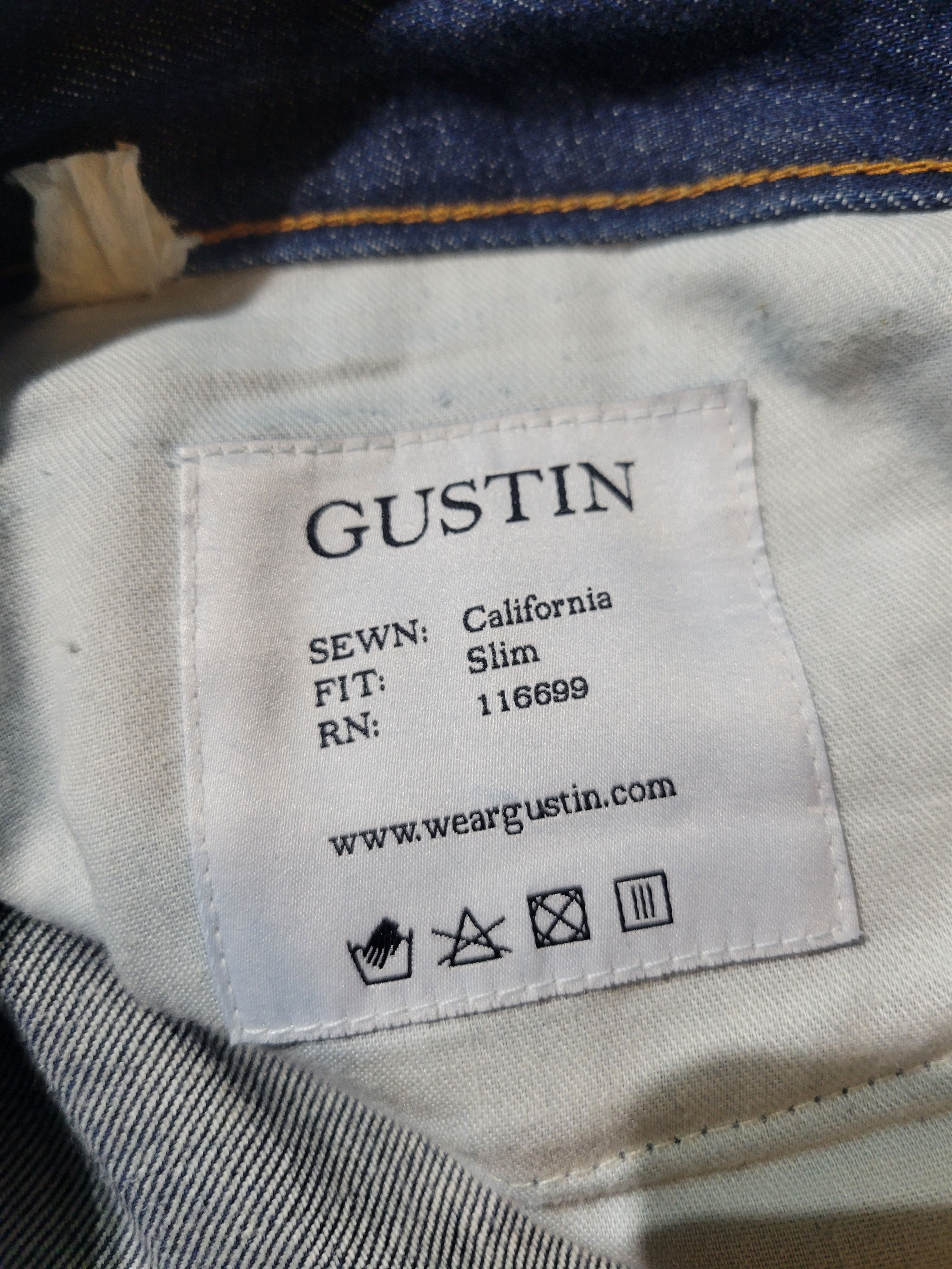 Gustin The 1968 Cone Mills Selvage Raw Denim Jeans (Size 34x36) Size US 34 / EU 50 - 2 Thumbnail