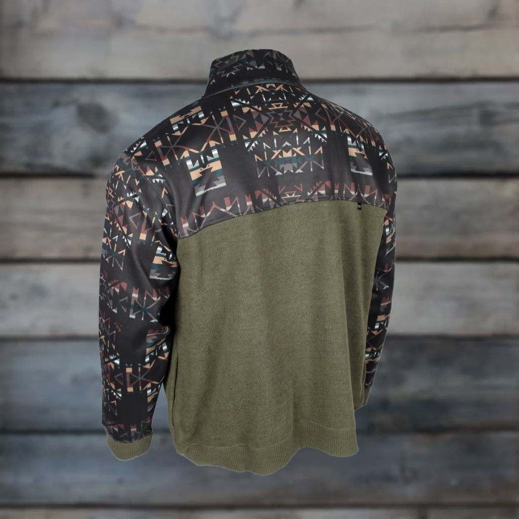 Vintage Hooey Men's Stevie Pullover XL Brown Blue Aztec Geo HH1248BRAZ Pullover Shirt Mens XL Brown Aztec Geo HR Size US XL / EU 56 / 4 - 1 Thumbnail