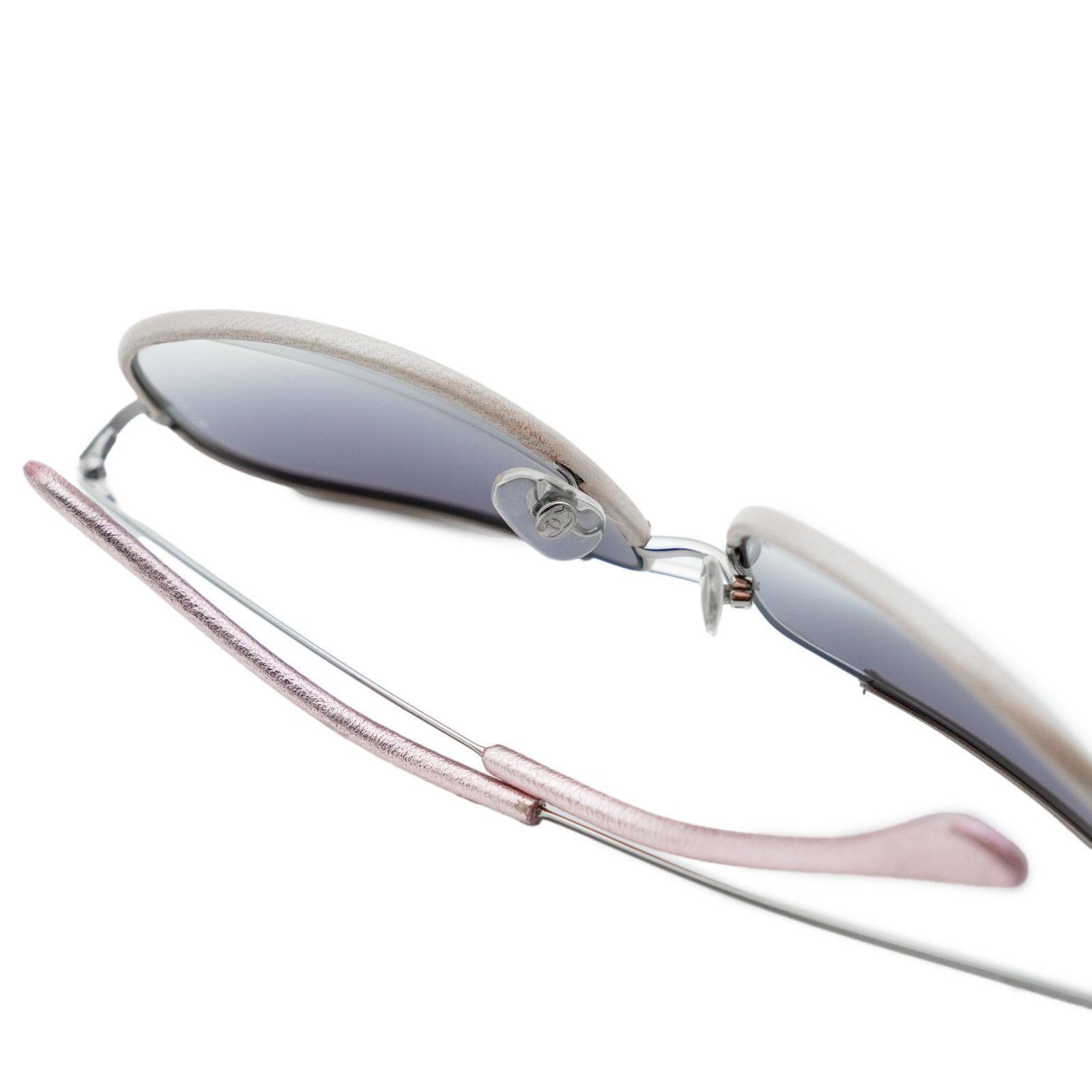Chanel Sunglasses CC Logo Rimless Gradient Pink Yellow Silver Eyewear Chanel Vintage Rimless Sunglasses - Etsy Canada main image 3