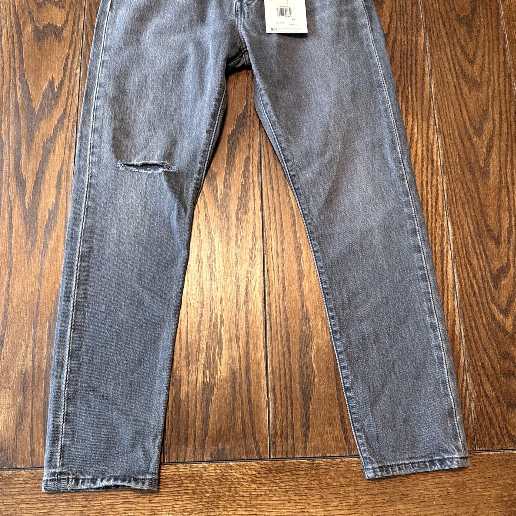 Levi's Levi's 501 Skinny High Rise Button Fly Jeans Womens 27x28 Faded Black Gray Size 27" / US 4 / IT 40 - 6 Thumbnail