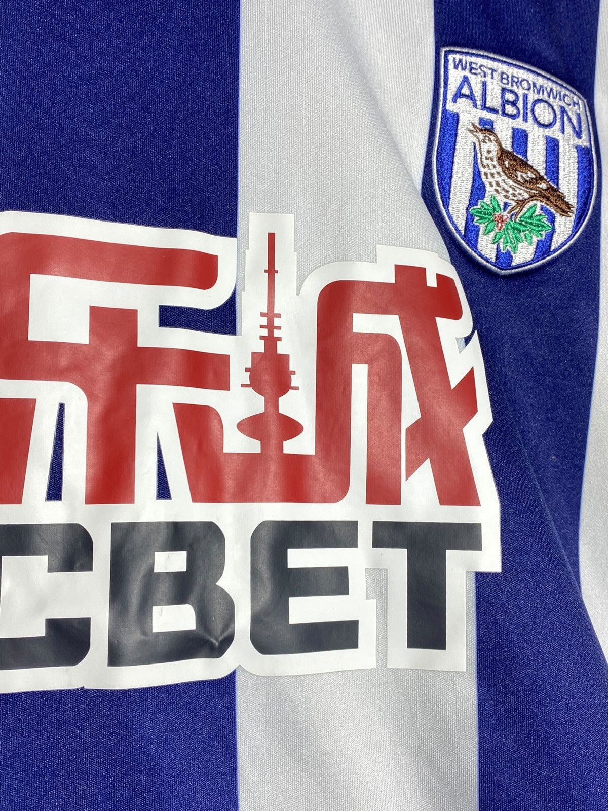 Adidas Adidas West Bromwich Albion 2015/16 Home Football Shirt Size US XXL / EU 58 / 5 - 12 Thumbnail
