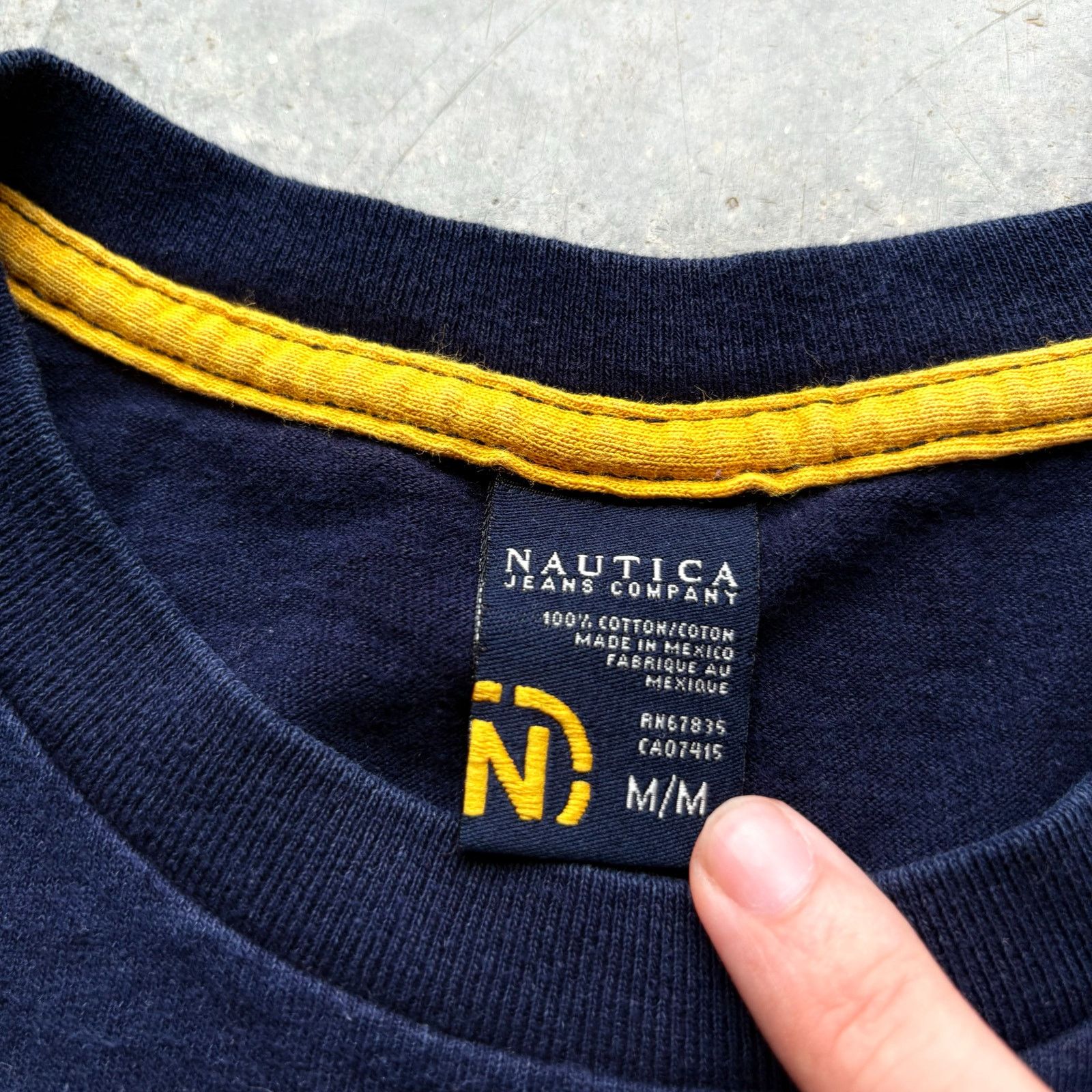 Nautica × Quiksilver Vintage Y2K Nautica Jeans T-shirt Size US M / EU 48-50 / 2 - 2 Thumbnail