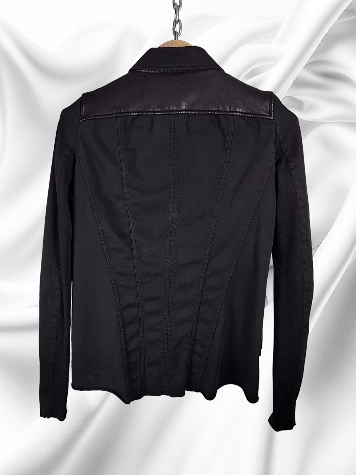 Ilaria Nistri Ilaria Nistri Roque Leather Cotton Avant-Garde Jacket Size US S / EU 44-46 / 1 - 14 Thumbnail