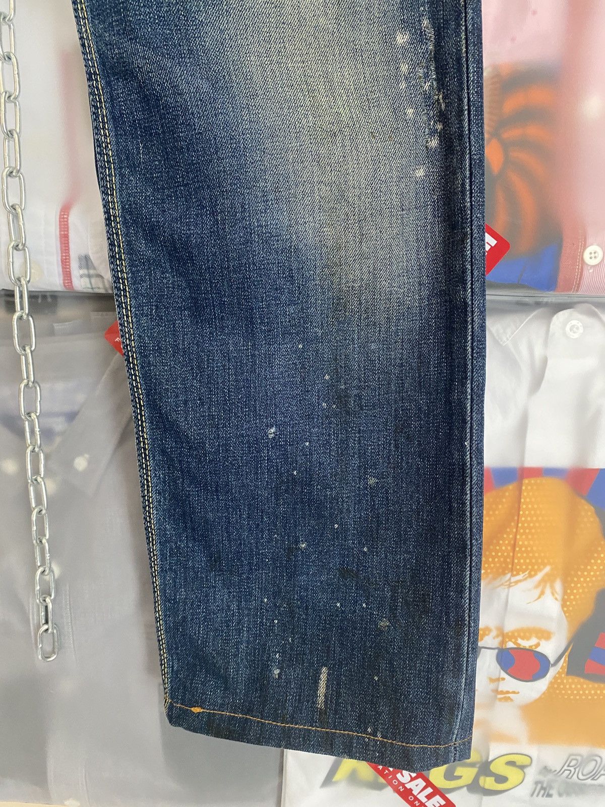 Diesel Vintage 2005 Diesel Onija Wash Denim Distressed Size US 33 - 8 Thumbnail