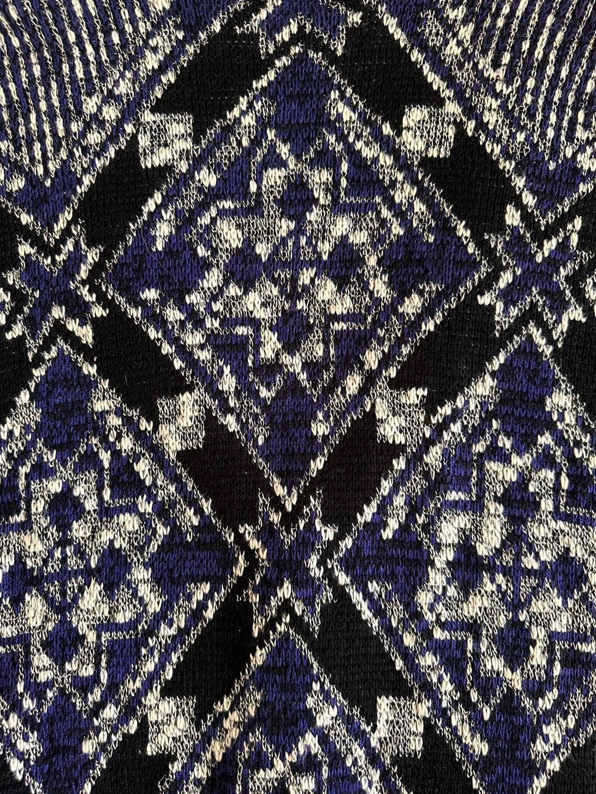 City Streets × Vintage 90s Blue Pattern Cardigan Size US M / EU 48-50 / 2 - 6 Thumbnail
