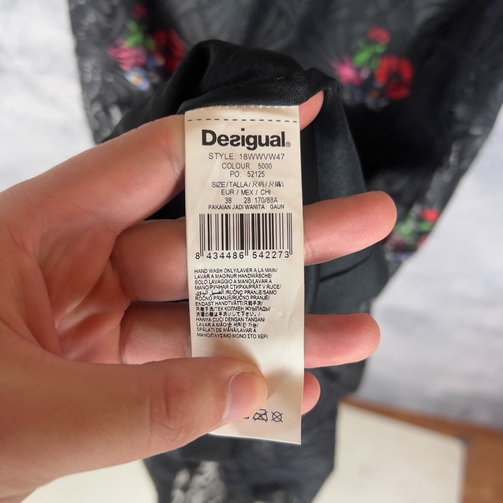 Desigual Desigual Dress Women s Size 38 Black Short Sleeve ` Size XS / US 0-2 / IT 36-38 - 5 Thumbnail