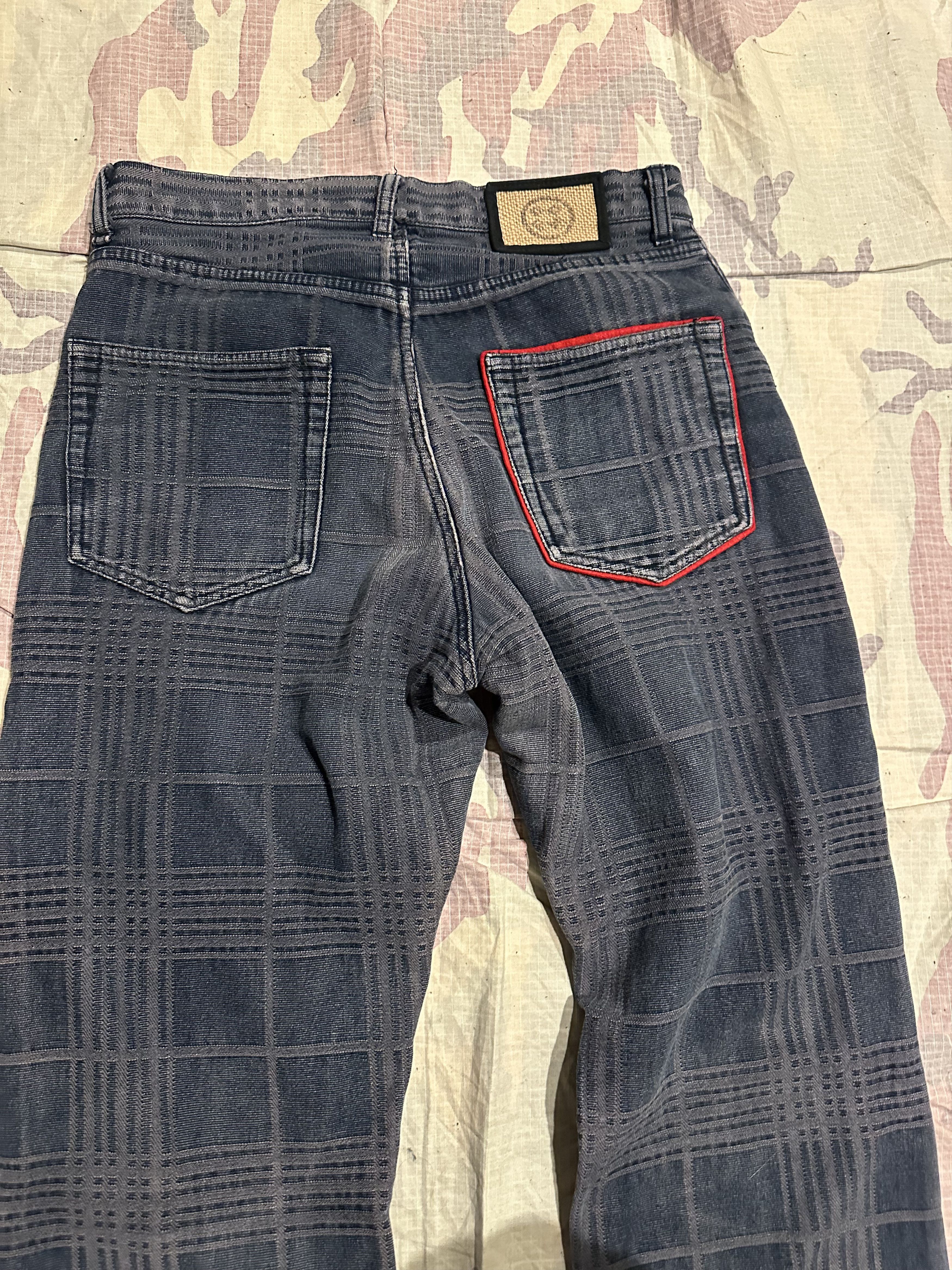 PPFM Plaid punk straight leg pants