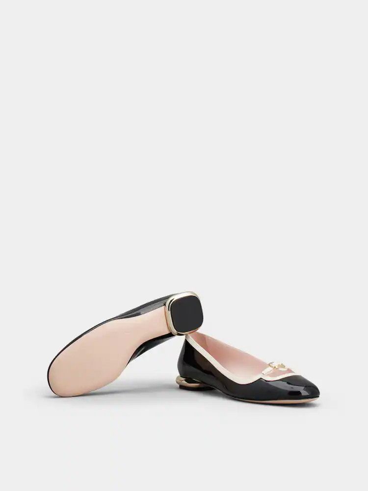 Roger Vivier o1s22i1n0824 Viv' Podium Ballerinas Flats in Black Size US 7 / IT 37 - 6 Thumbnail