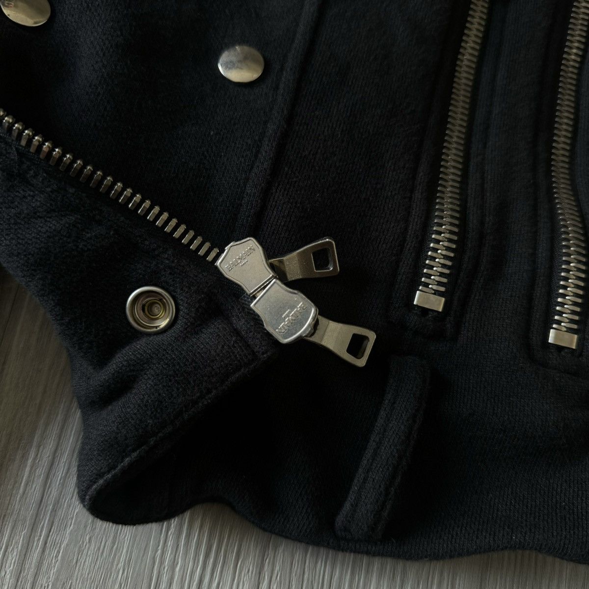 Pierre Balmain Pierre balmain paris wool material biker jackets Size S / US 4 / IT 40 - 5 Thumbnail