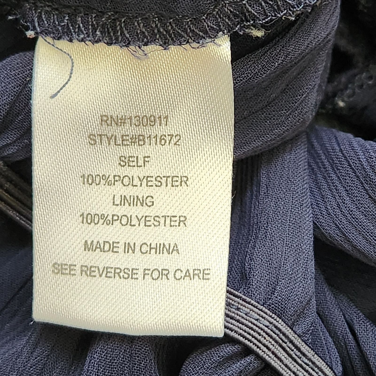 Other Charming Charlie Blue Sheer Crochet Detail Bodice Top Medium Size M / US 6-8 / IT 42-44 - 6 Thumbnail