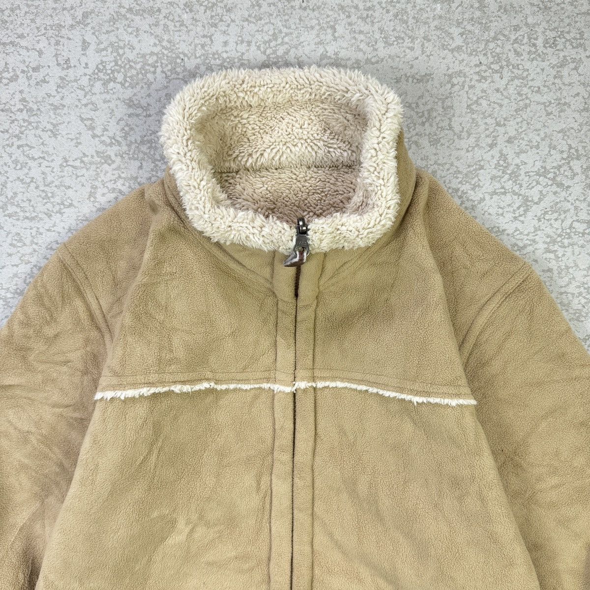 Japanese Brand × Uniqlo 💥Uniqlo Reversible Matter Fleece Nice Design Jacket Size US S / EU 44-46 / 1 - 3 Thumbnail