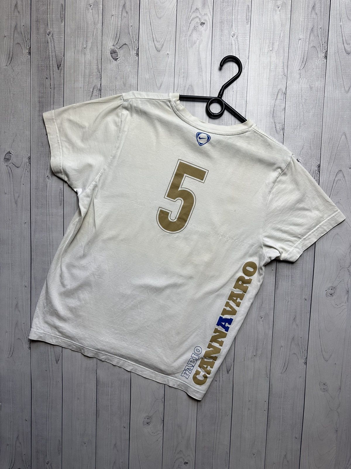 Vintage Nike 5 Cannavaro soccer tee size S/M