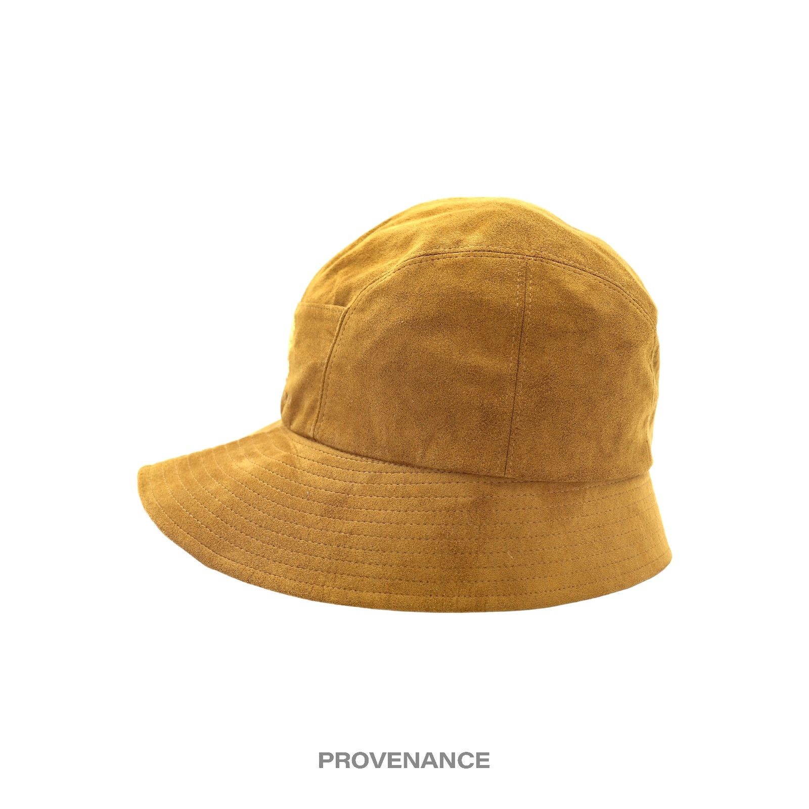 Givenchy 🔴 Givenchy Asymmetric Bucket Hat - Brown Acorn Microsuede Size ONE SIZE - 4 Thumbnail