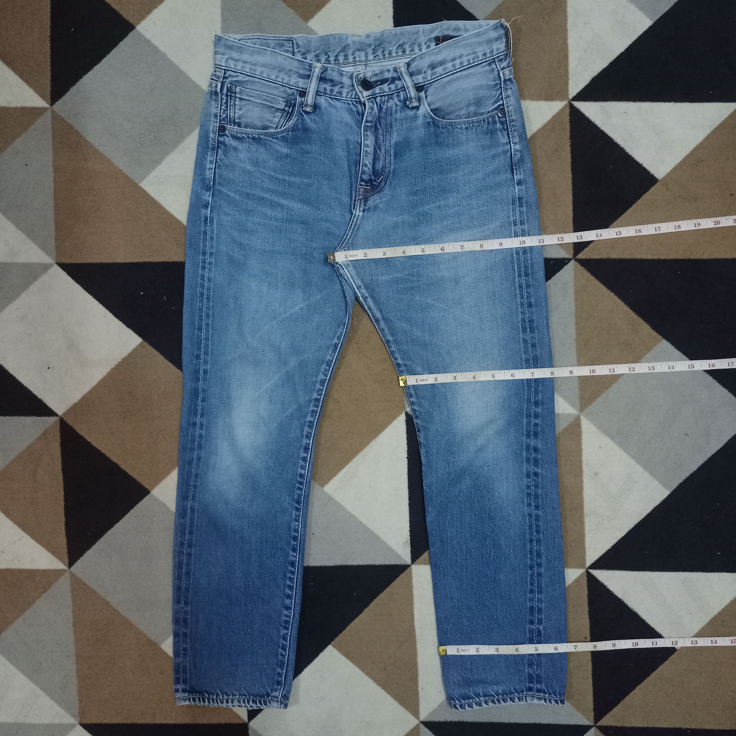 Japanese Brand × KURO Vintage Japanese Kuro Selvedge Denim Redline Jeans 30x22 Size US 30 / EU 46 - 10 Thumbnail