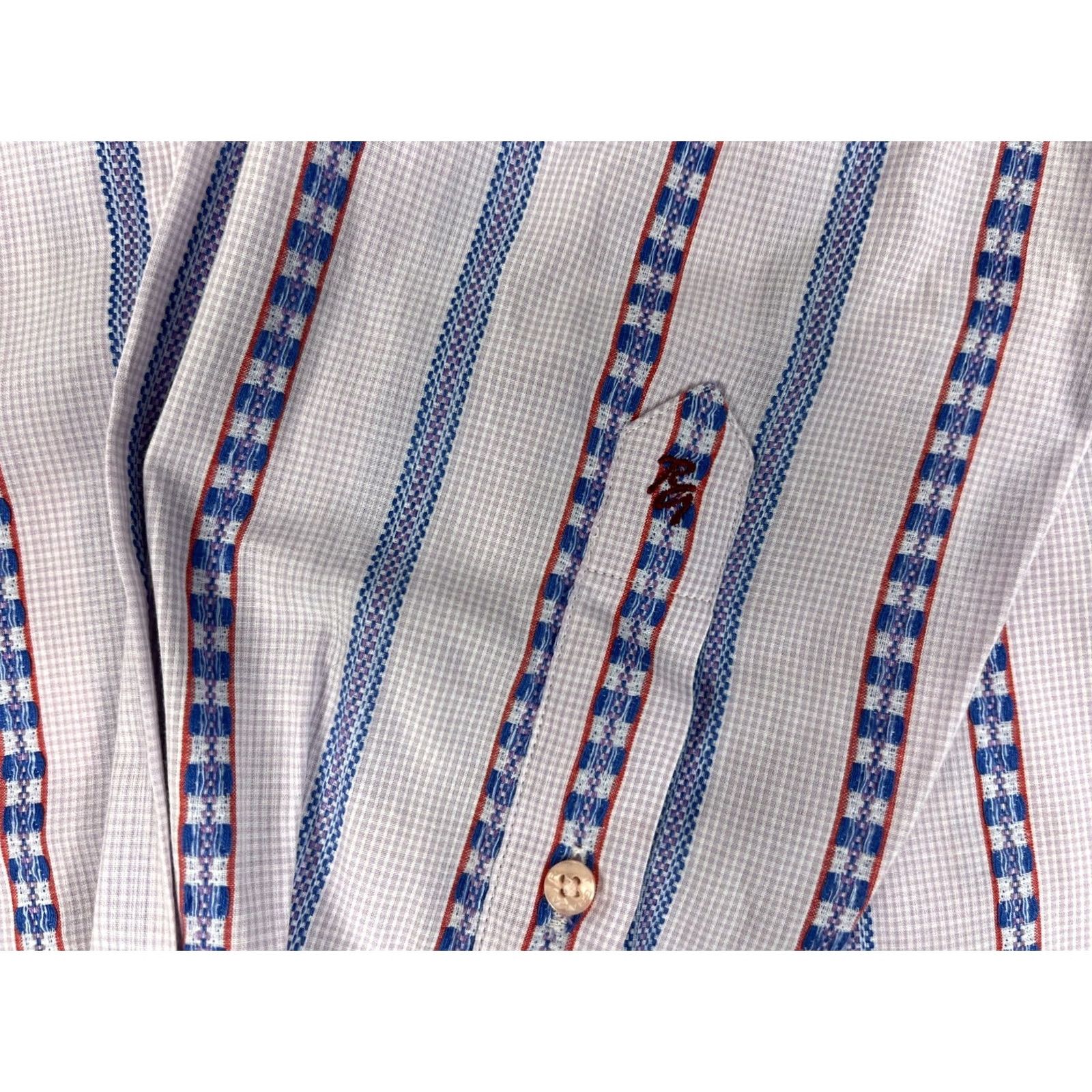 Robert Graham Robert Graham Button-Up Shirt Striped Mens L Multicolor 100% Cotton Casual Shirt Size US L / EU 52-54 / 3 - 7 Thumbnail