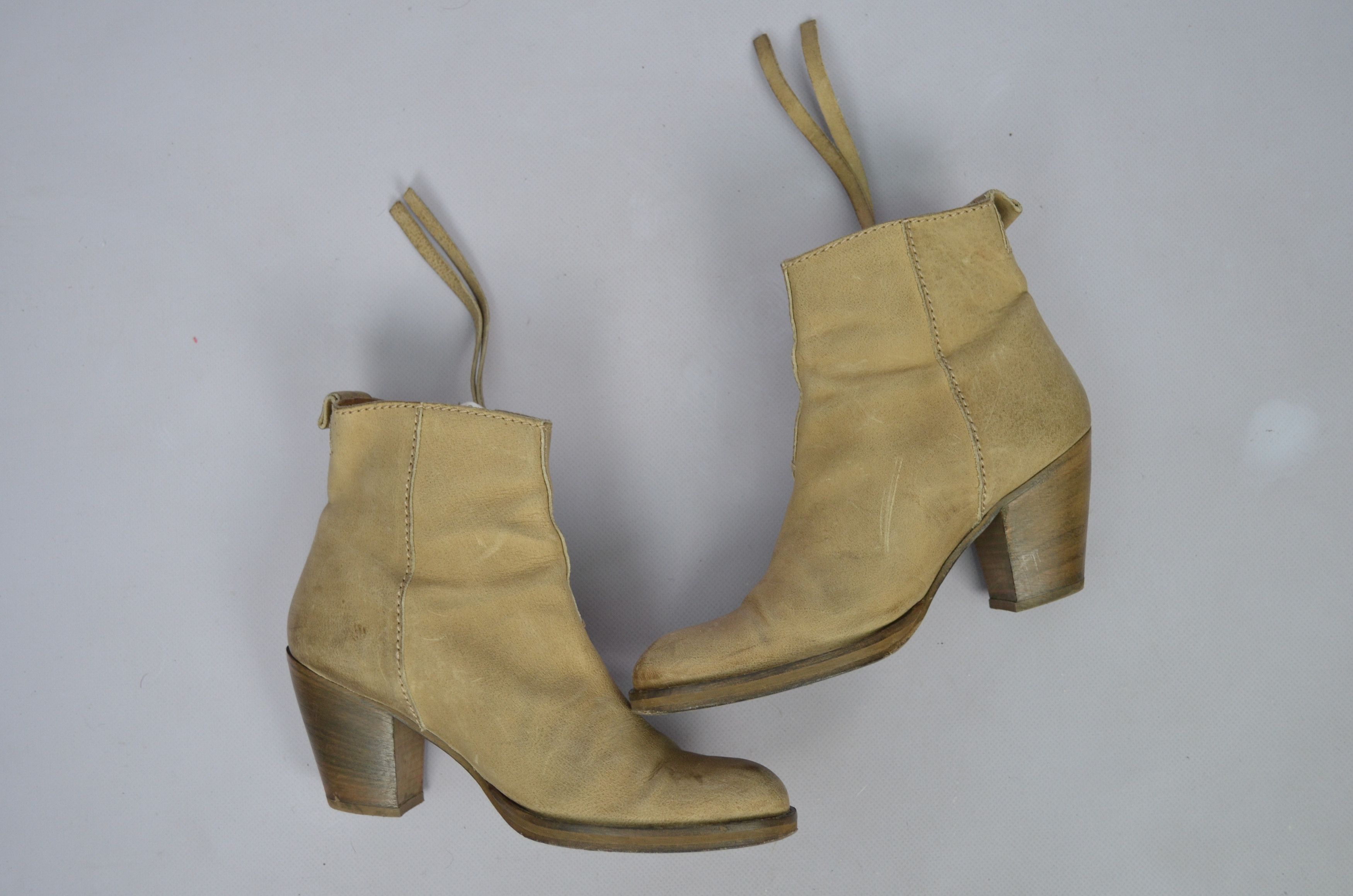 Acne Studios × Designer Acne Studios Pistol Side Zip Ankle Heel Boots Size 37/US7 Size US 7 / IT 37 - 10 Thumbnail