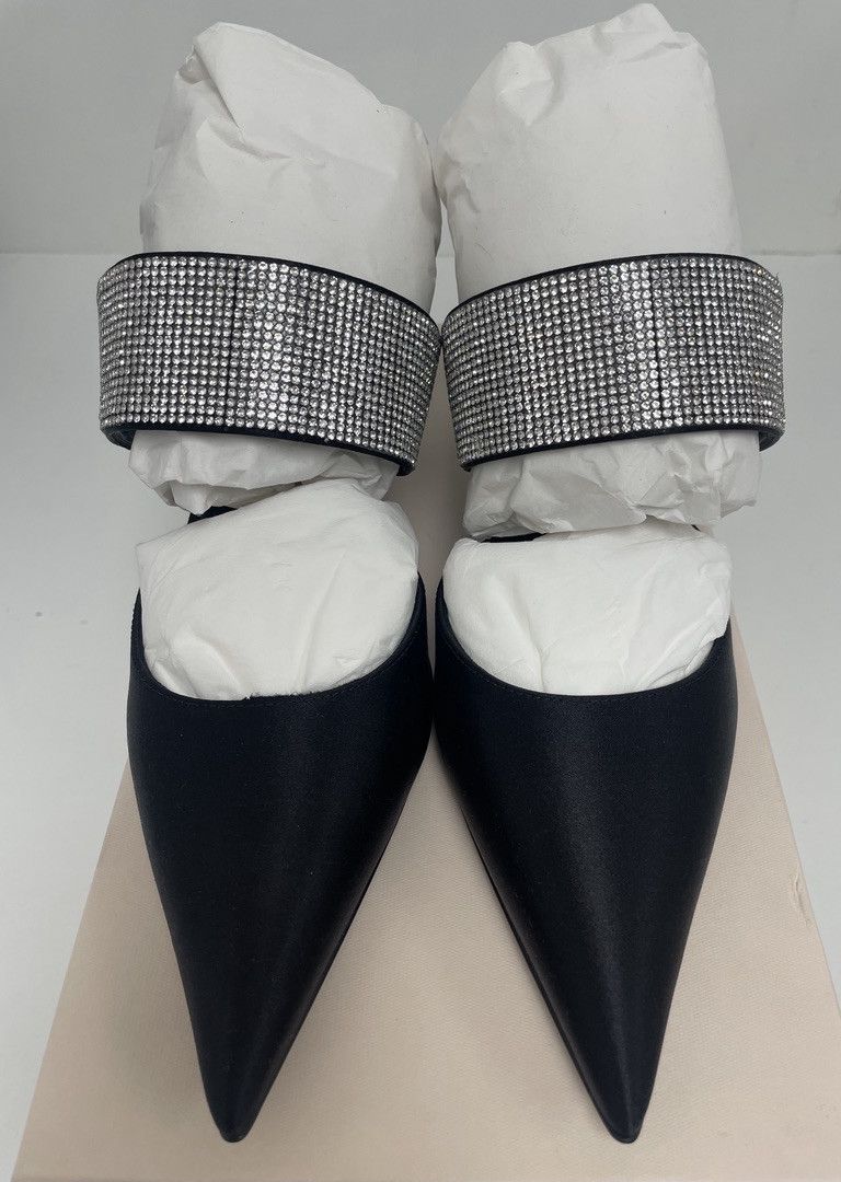 Sergio Rossi SERGIO ROSSI Paris Satin Mules Size US 6 / IT 36 - 8 Thumbnail