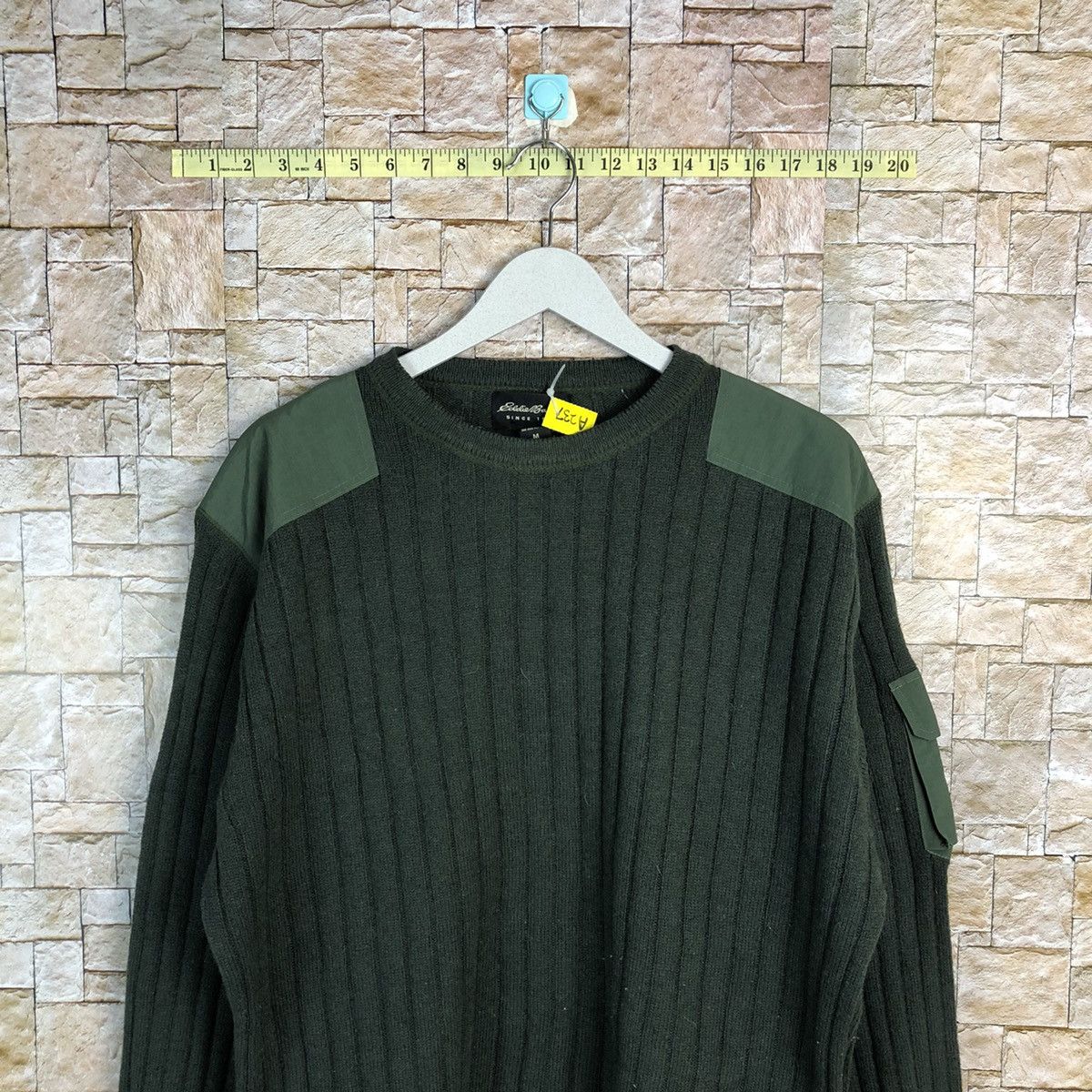 Eddie Bauer Eddie Bauer sleeve pocket Green Knitwear #A237 Size US M / EU 48-50 / 2 - 2 Thumbnail