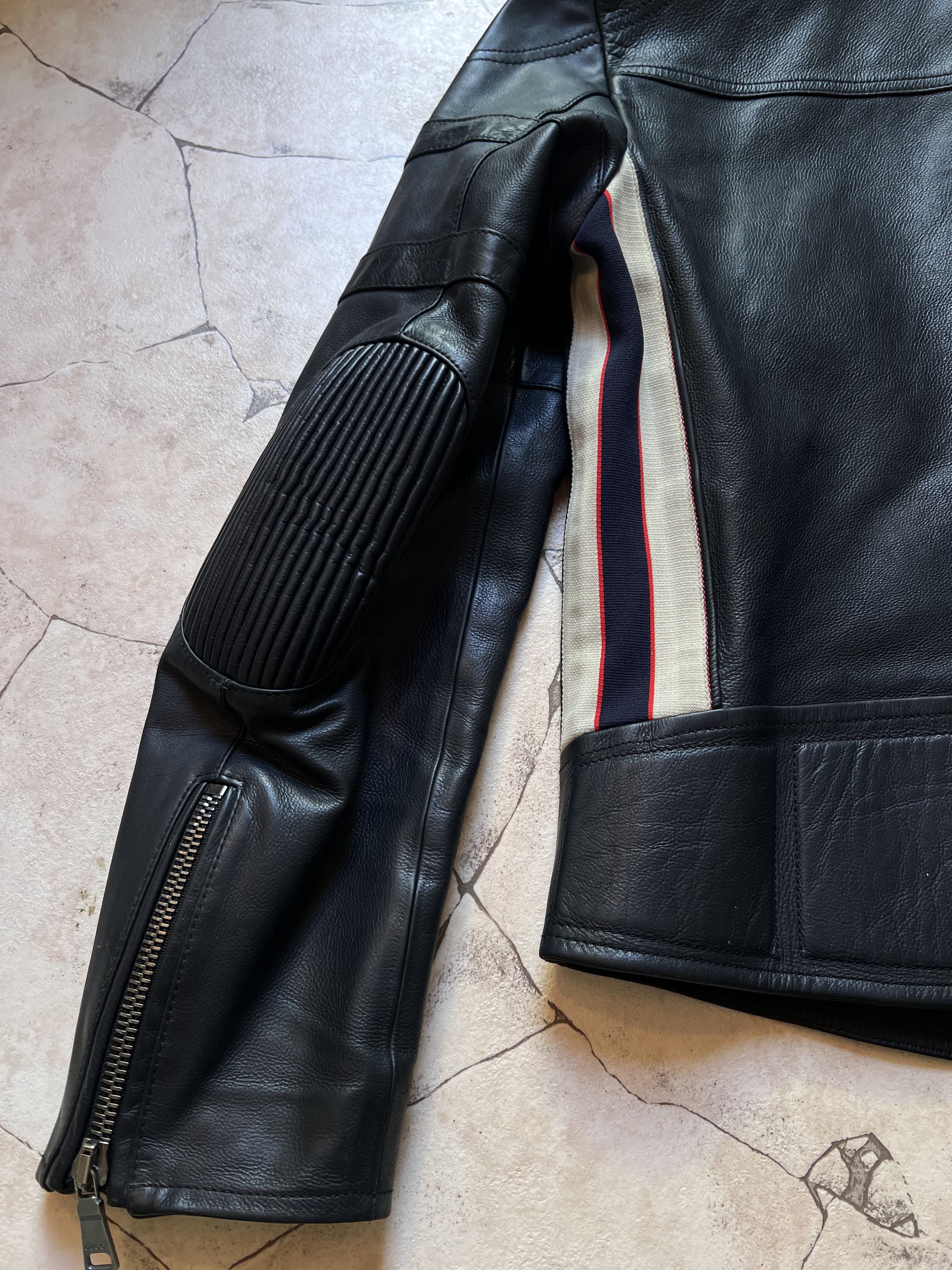 Gucci Gucci Leather Jacket Blue Size US M / EU 48-50 / 2 - 5 Thumbnail
