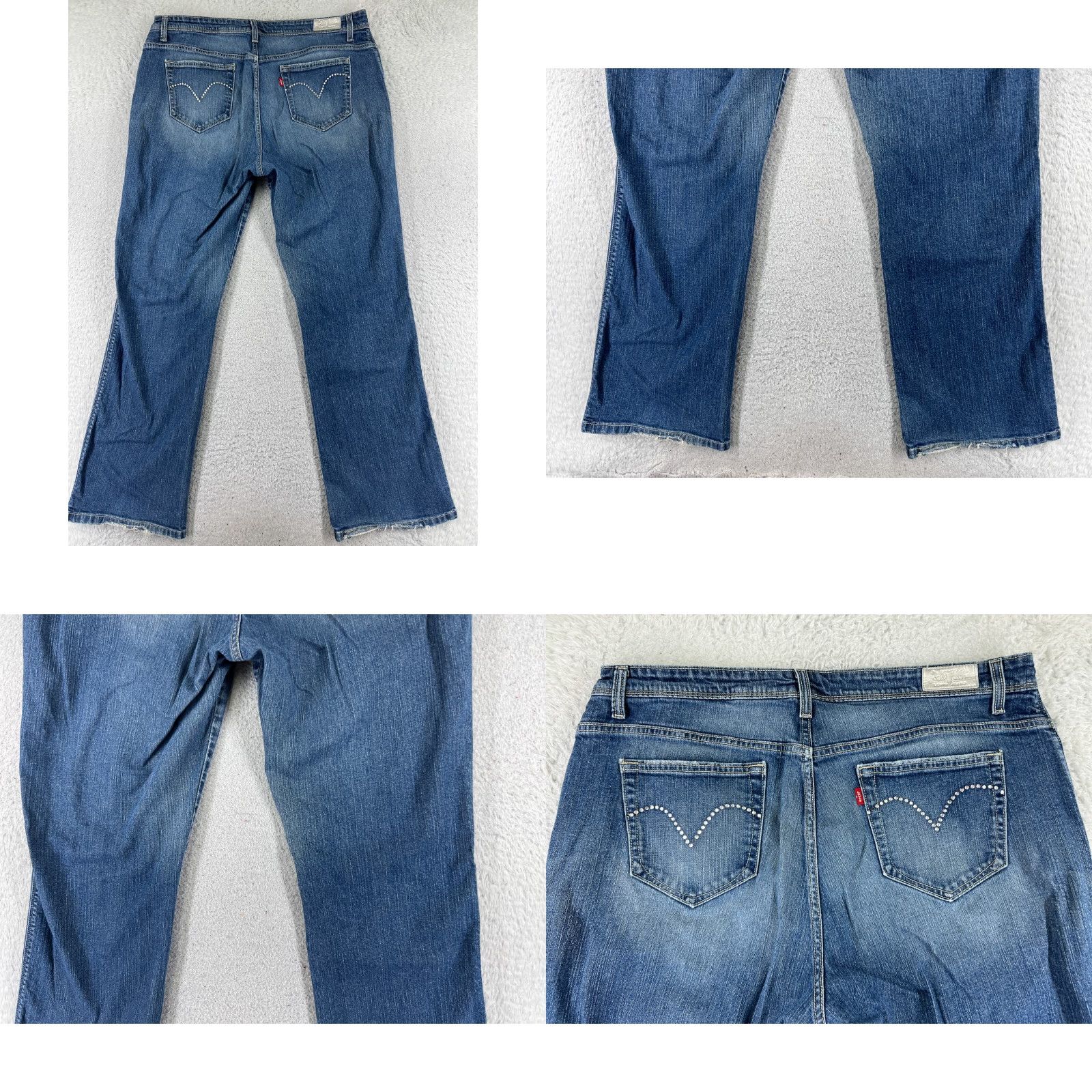 Levi's Levi's Jeans Women 28 Inseam 518 Superlow Bootcut Blue Denim Cotton Regular Size 9 Pants N/A Size 30" / US 8 / IT 44 - 9 Thumbnail