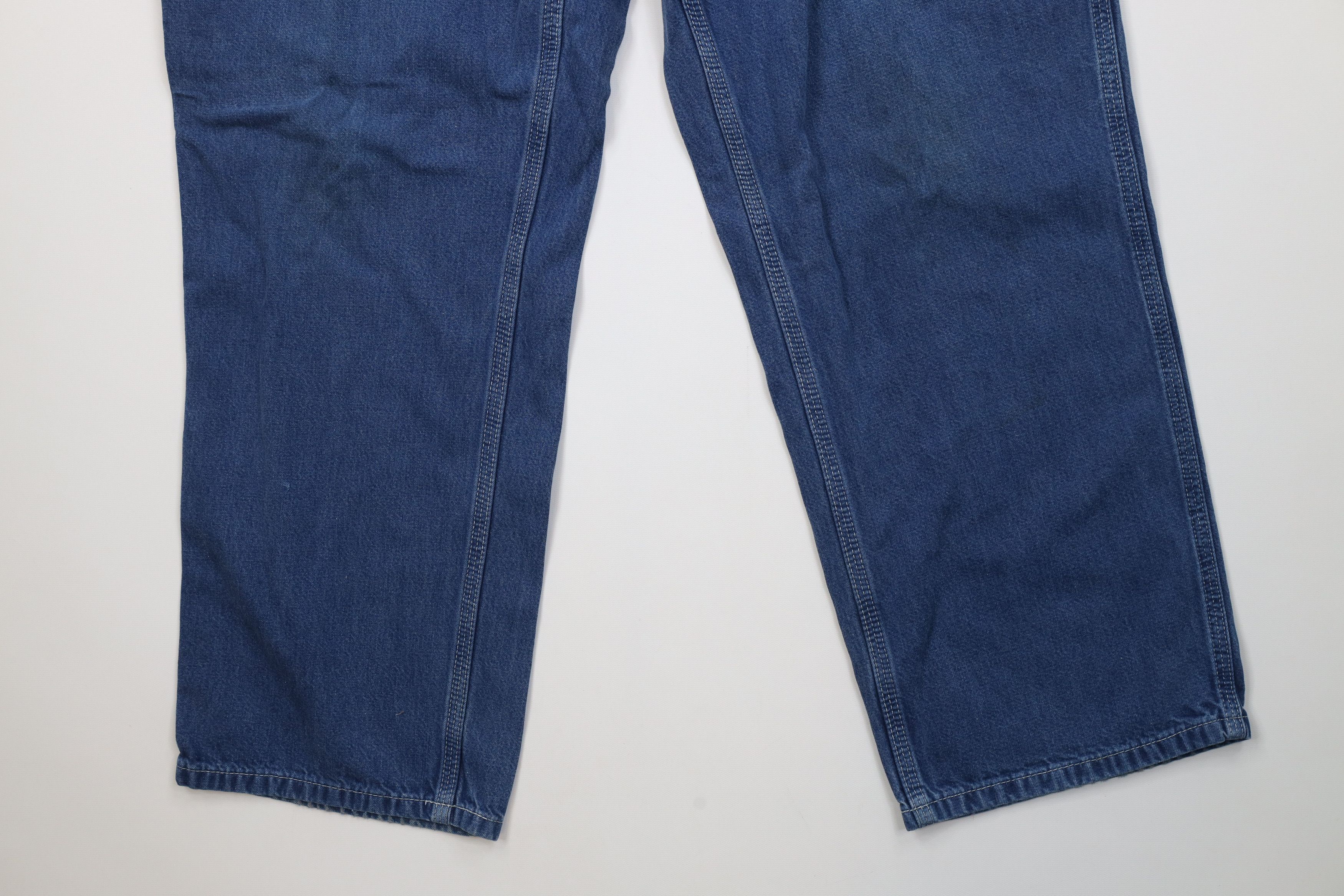 Carhartt Vintage Y2K Carhartt Wide Leg Dungaree Denim Jeans Blue Size US 40 / EU 56 - 4 Thumbnail