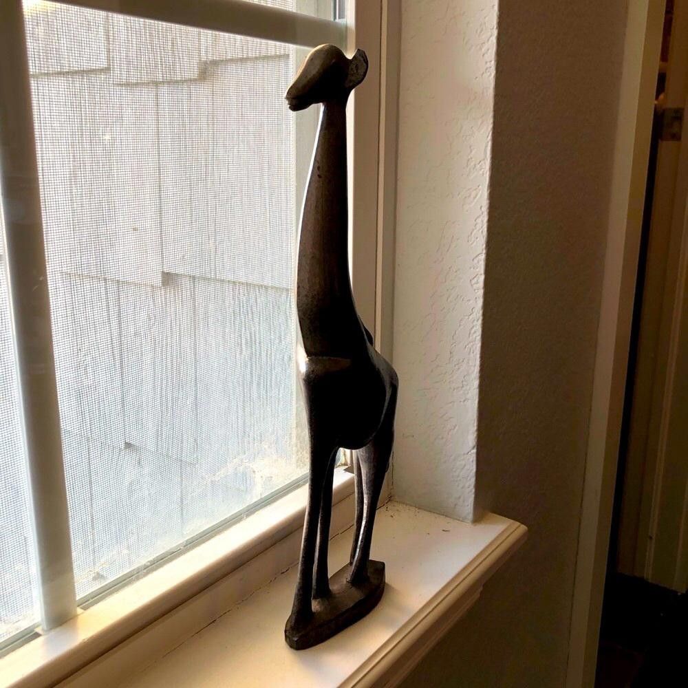 Handmade Handcarved Wooden Giraffe Size ONE SIZE - 1 Thumbnail