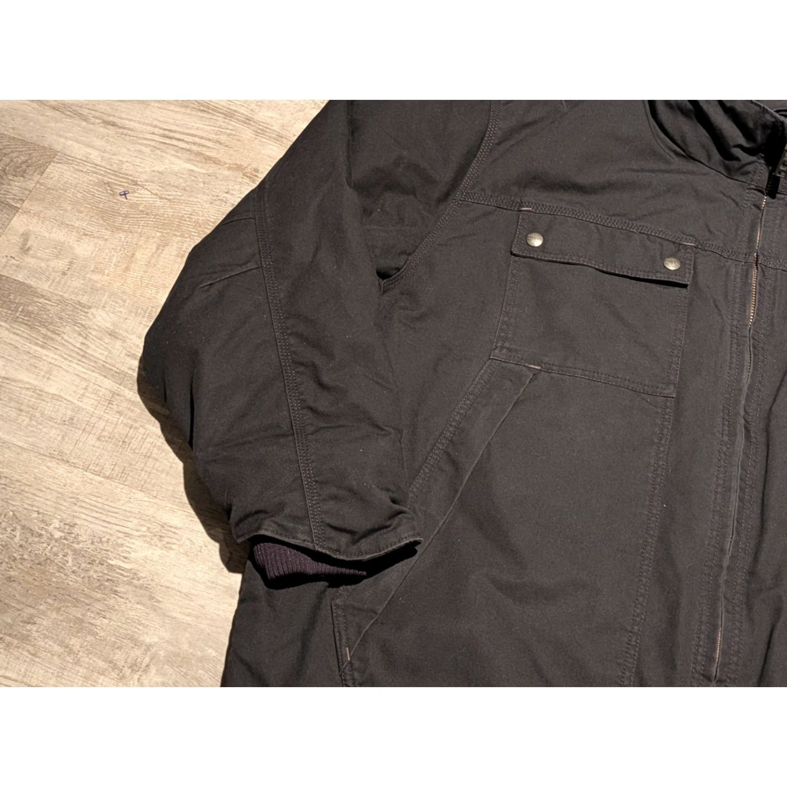 Carhartt VINTAGE Carhartt Jacket 3XL Black Quick Duck Jefferson Traditional Bomber Jacket Insulated Thinsulate Canvas Workwear Mens Size US XXL / EU 58 / 5 - 4 Thumbnail