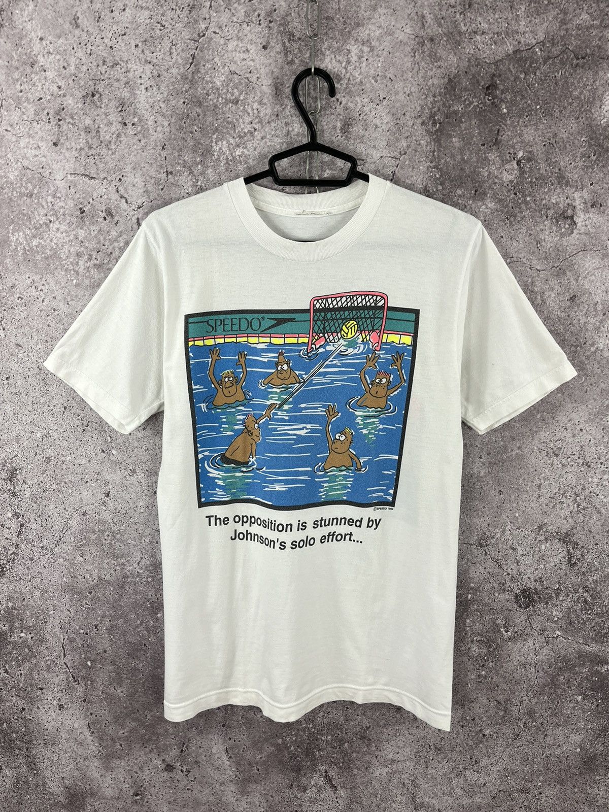 Speedo Speedo 1993 T-Shirt Crazy Big Logo Surf Style Vintage Size S Size US S / EU 44-46 / 1 - 1 Thumbnail