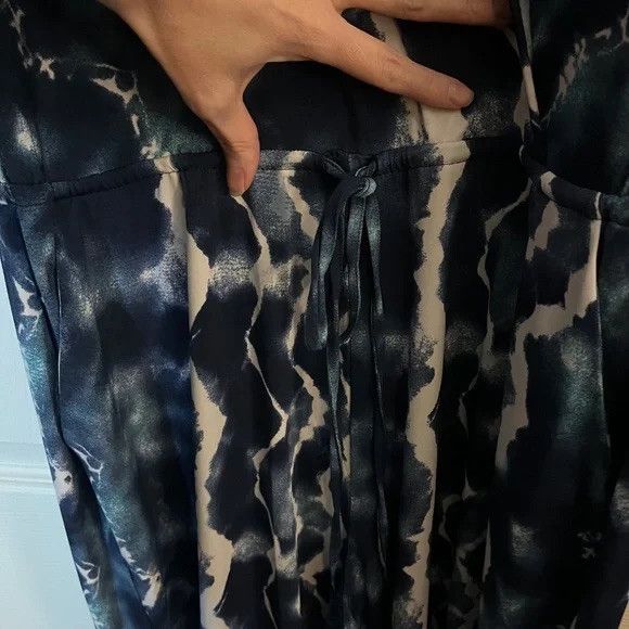BCBGeneration BCBGeneration Blue Tie-Dye Print Jumpsuit Size L Size 30" / US 8 / IT 44 - 5 Thumbnail