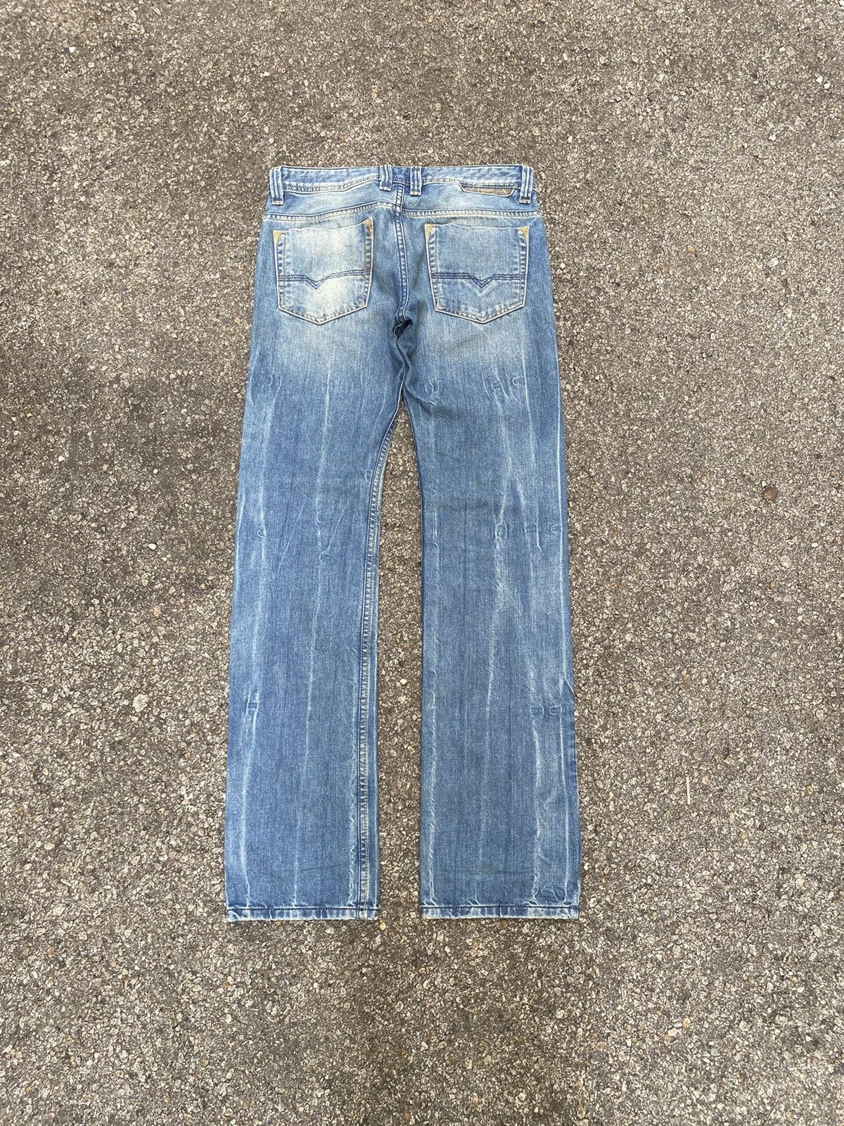 Diesel × Japanese Brand Vintage Diesel Safado Denim Blue Wash Slim Straight Jeans Size US 29 - 11 Thumbnail