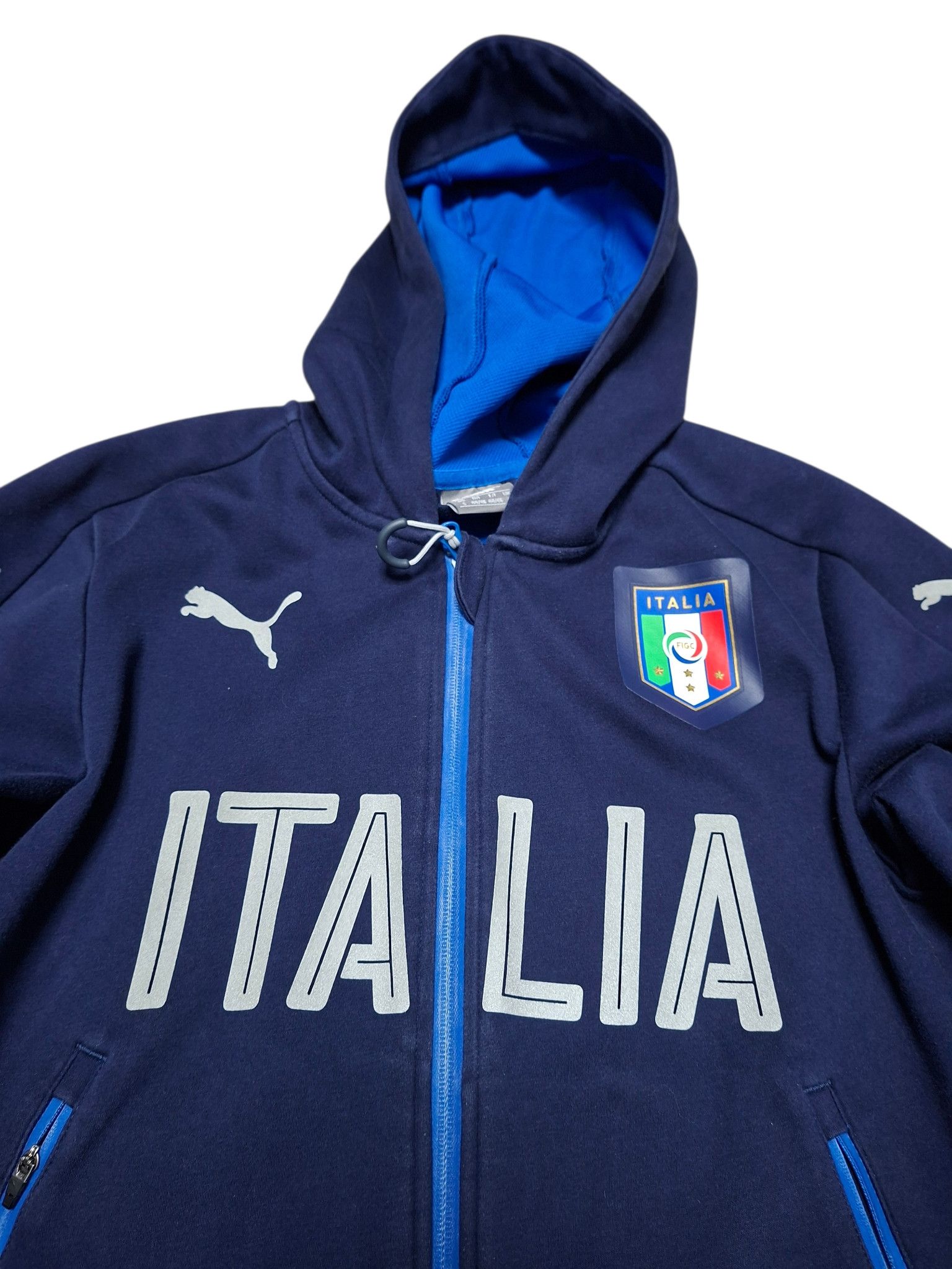 Puma ITALIA PUMA VINTAGE SOCCER BIG LOGO ZIP HOODIE Size US S / EU 44-46 / 1 - 2 Thumbnail
