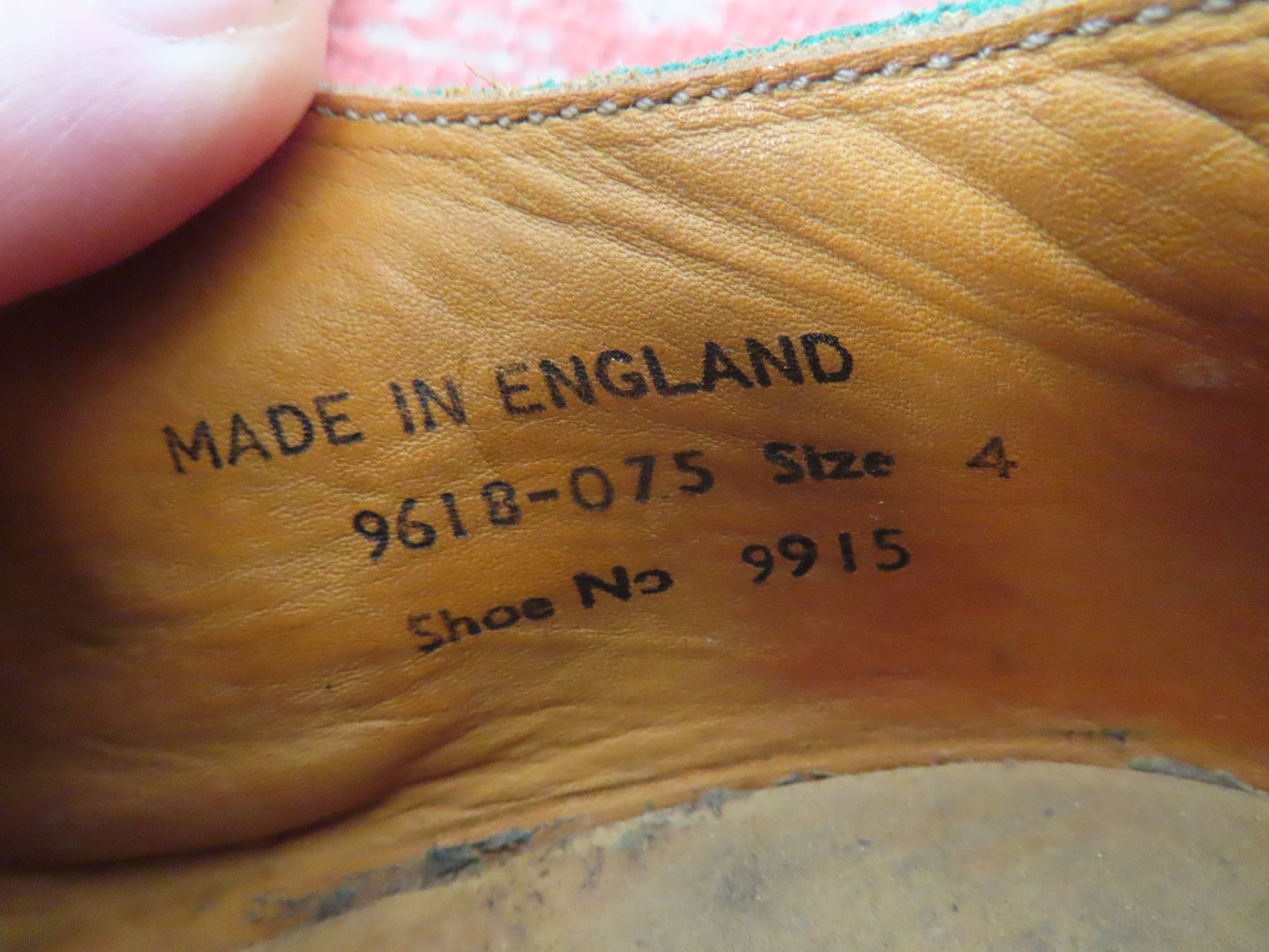 Designer × George Cox × Vintage Vintage green white Suede George Cox Shoes Size US 5 / EU 37 - 9 Thumbnail