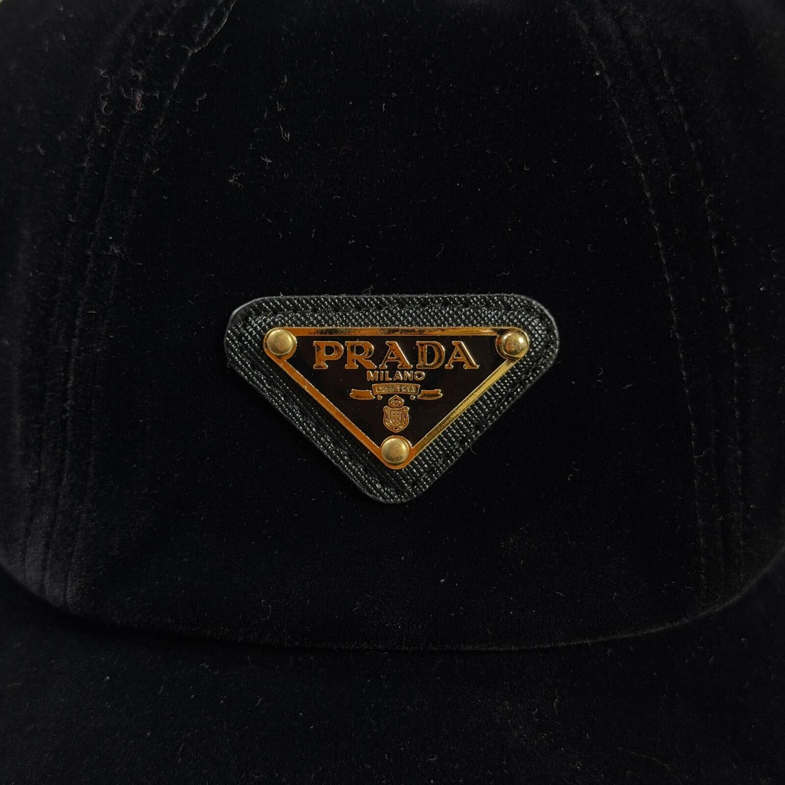 Prada Prada Velvet Baseball Cap Size ONE SIZE - 3 Thumbnail