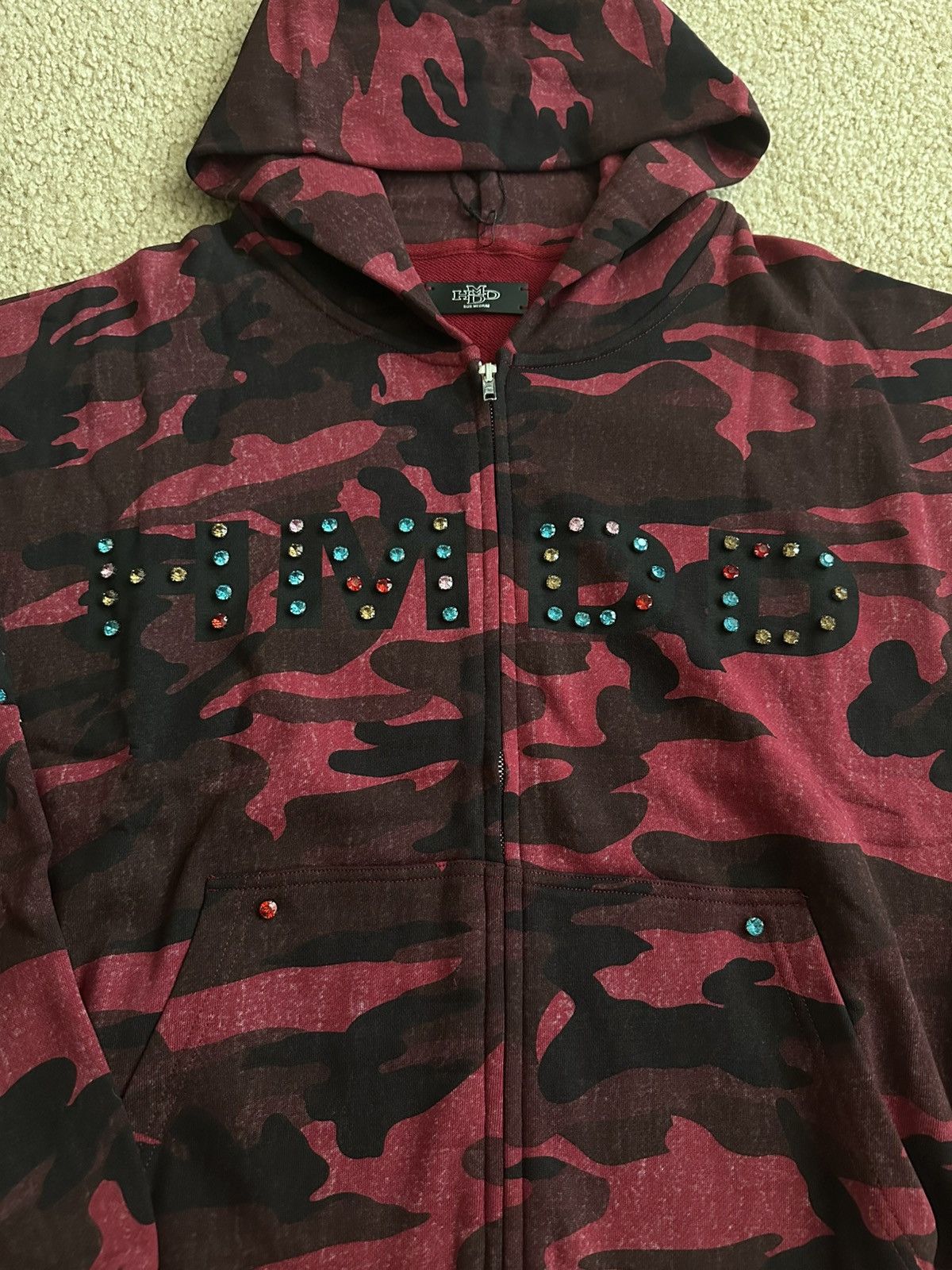 HMDD HMDD Red Camo Chimstone Zip Up Size Medium Size US M / EU 48-50 / 2 - 2 Thumbnail