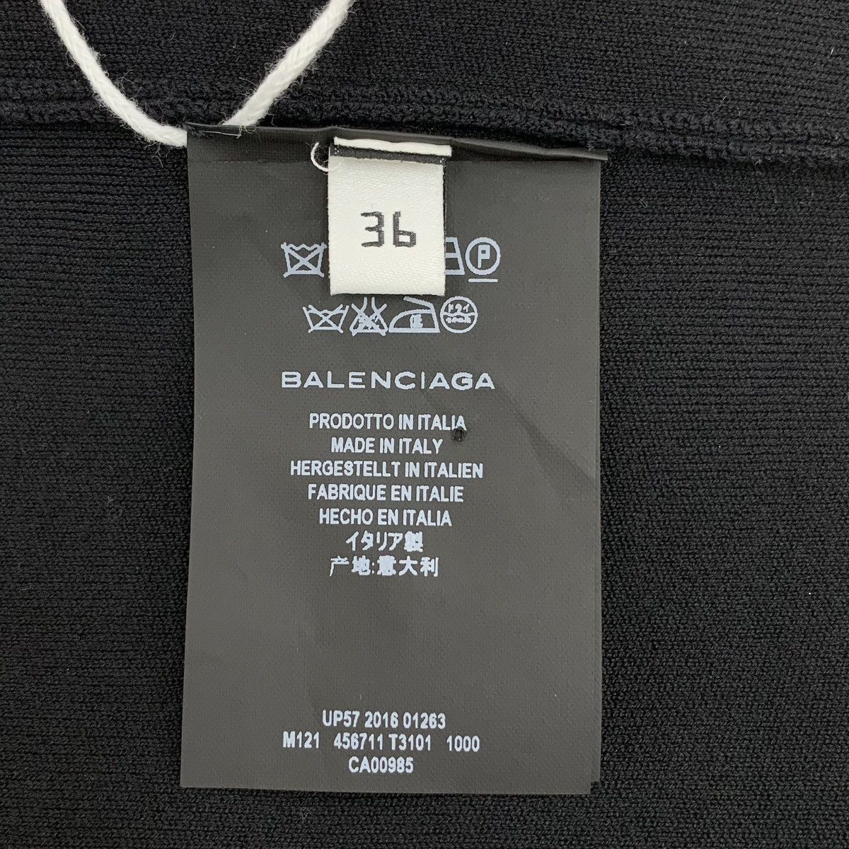 Balenciaga Balenciaga Black Cotton Long Sleeve Sweatshirt K26WX Size S / US 4 / IT 40 - 7 Thumbnail
