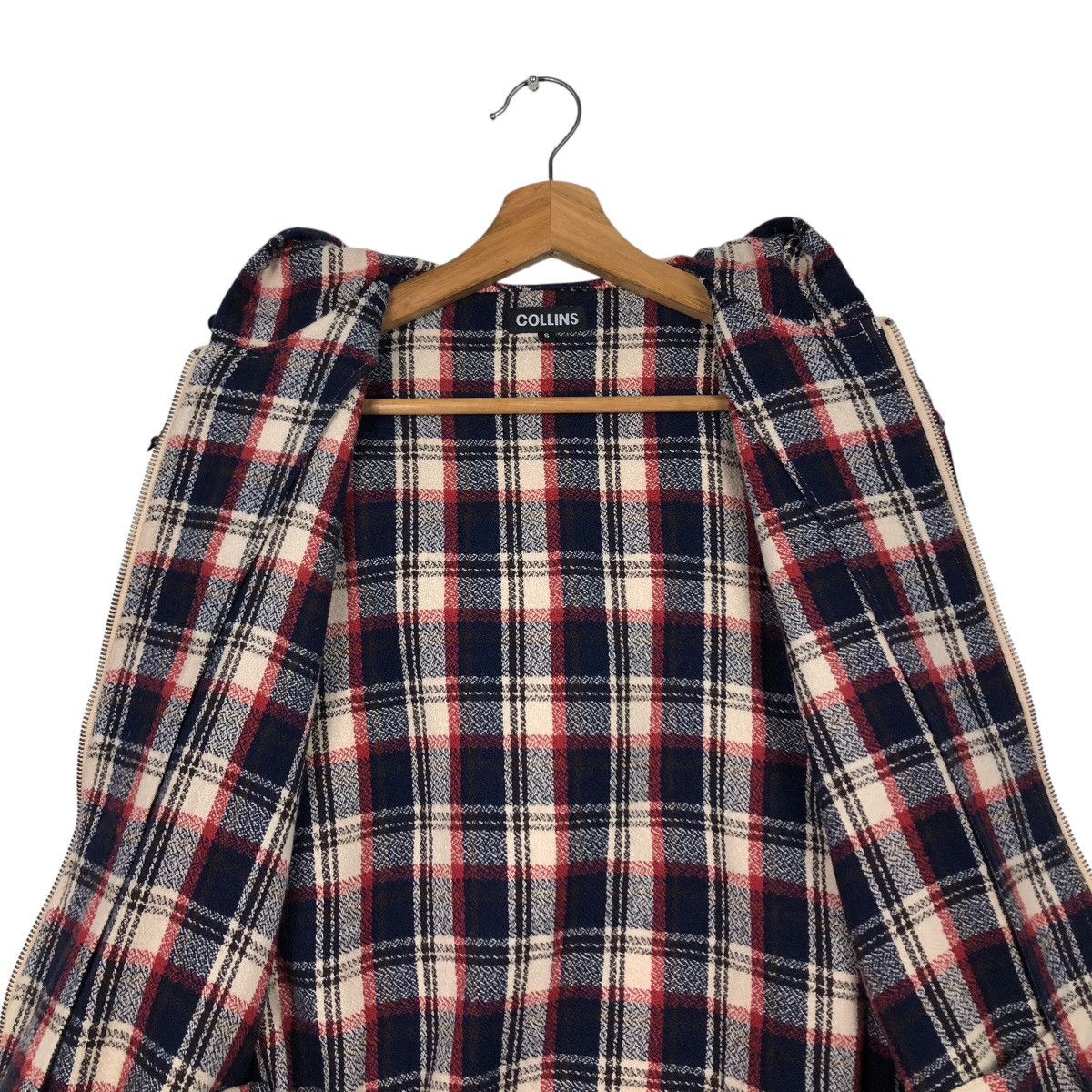 Japanese Brand 📌Vintage Zipper Biker Jacket Collins Tartan Issey Miyake Size US S / EU 44-46 / 1 - 16 Thumbnail