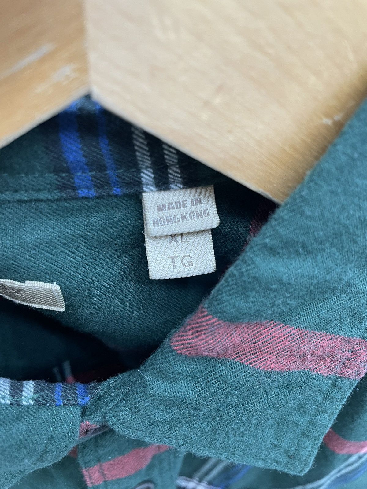 Burberry Burberry Green Check Flannel Shirt Size US XL / EU 56 / 4 - 4 Thumbnail