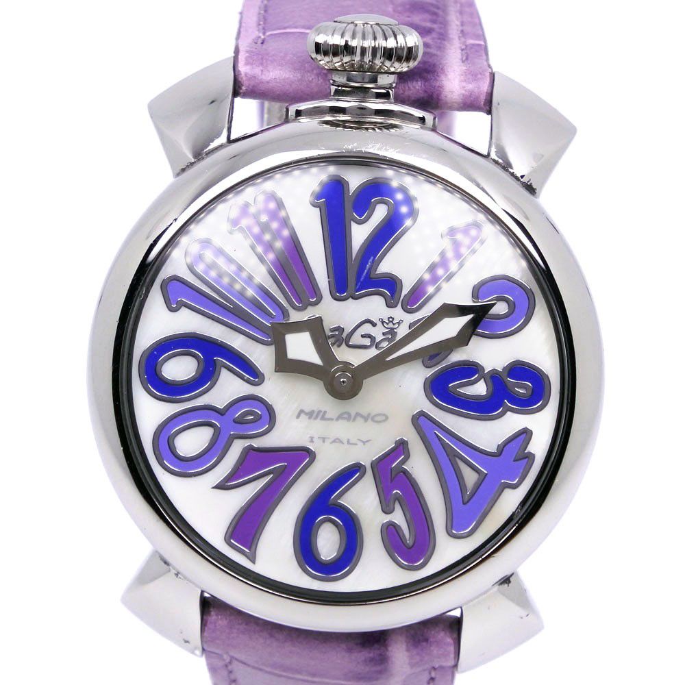 Other Other Gaga Milano Manuale 40 Stainless Steel Watch Metal Quartz DUTY FREE for USA Size ONE SIZE - 1 Thumbnail