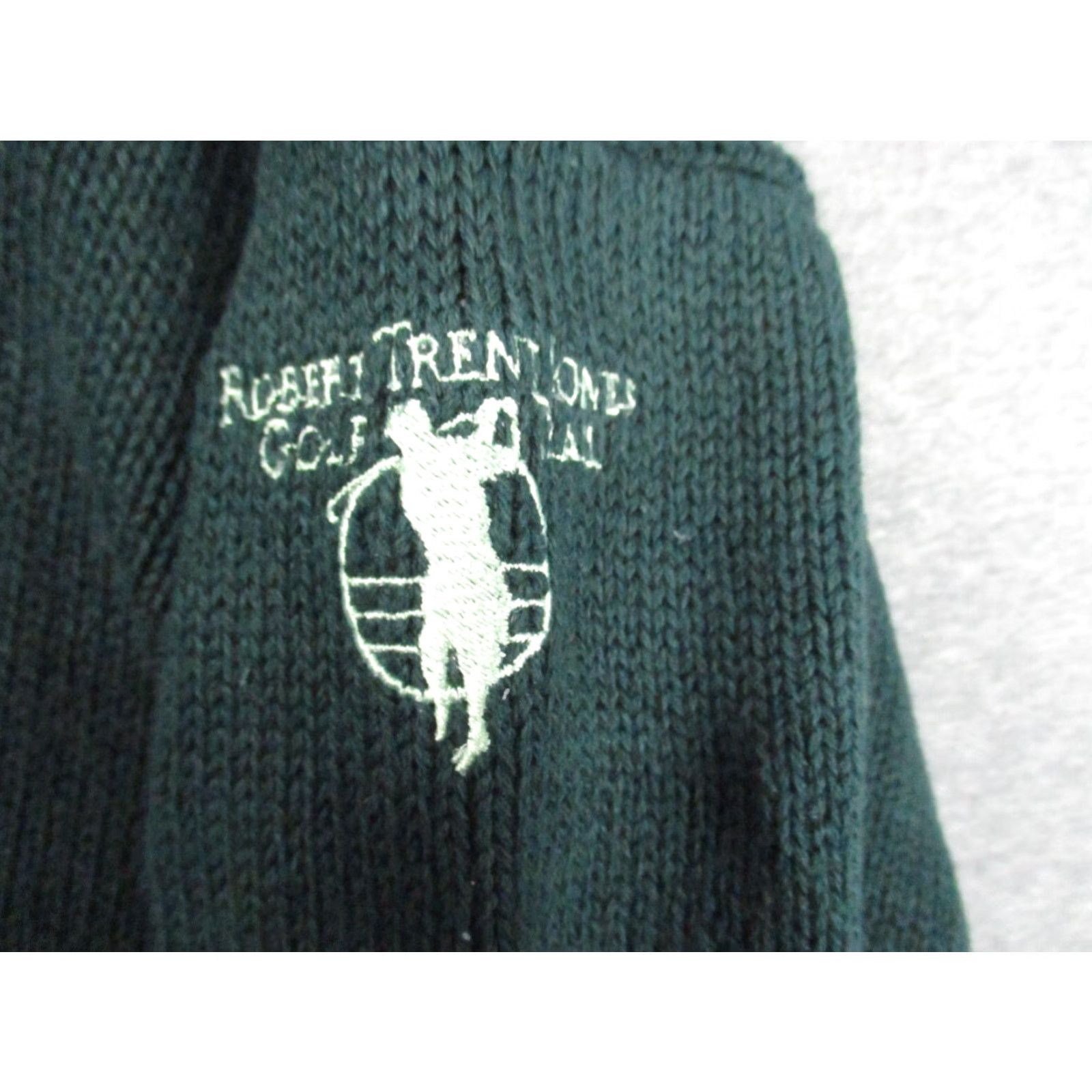 Vintage Crossings Sweater Large Men's Green Crew Neck Pullover Vintage Golf Robert Trent Jones Trails Mens Size US L / EU 52-54 / 3 - 6 Thumbnail