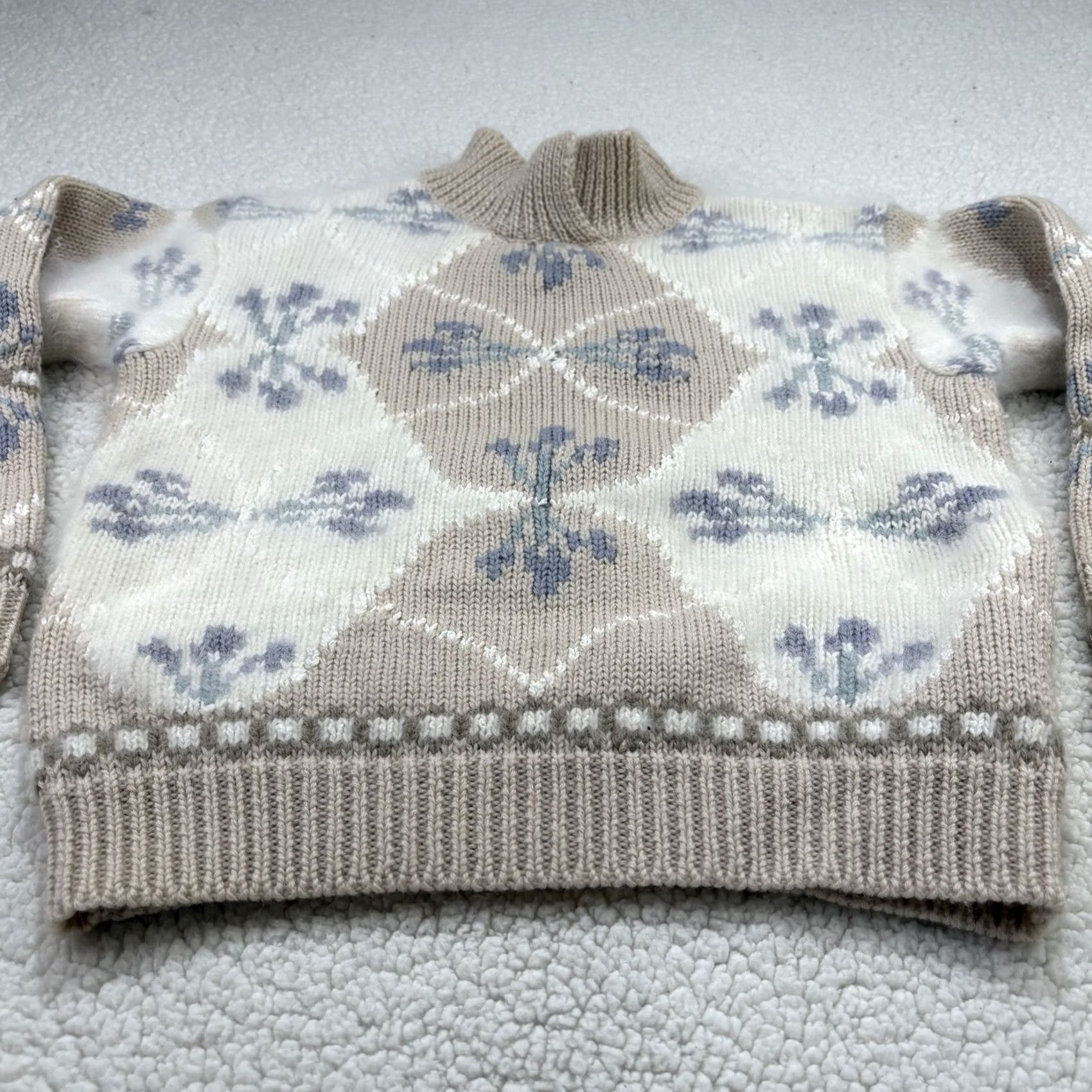 Vintage VINTAGE Lauren Hansen Sweater Small Petite Wool Angora Rabbit Blend Turtleneck Size S / US 4 / IT 40 - 2 Thumbnail