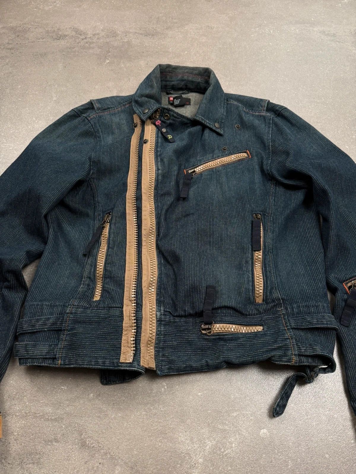 Diesel Diesel denim jacket biker archive 2000s y2k multi zip Size US L / EU 52-54 / 3 - 5 Thumbnail