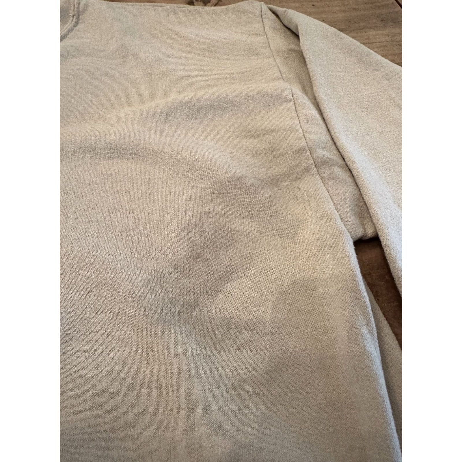 Vintage VINTAGE Hilltop Sportswear Crewneck Sweater Mens XL 50/50 Beige Stain Blank Plain Sweatshirt Pullover Mens XL Beige Size US XL / EU 56 / 4 - 3 Thumbnail