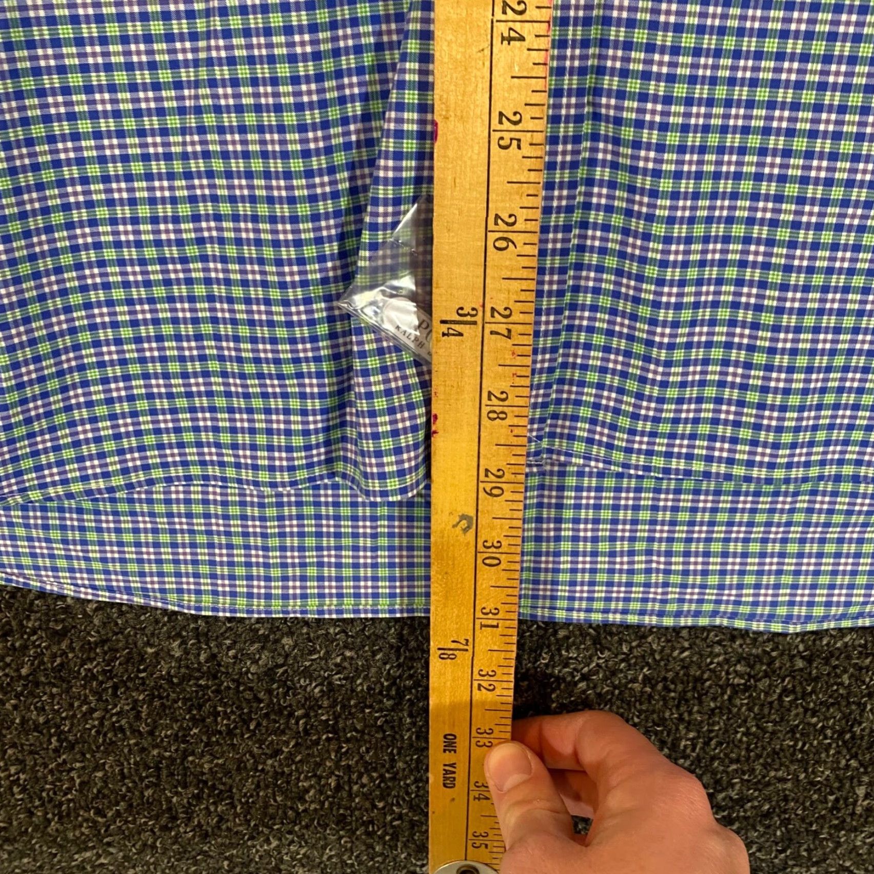 Polo Ralph Lauren Polo Ralph Lauren Performance Shirt Mens 2XL Blue Green Plaid Button Up L/S Size US XXL / EU 58 / 5 - 5 Thumbnail