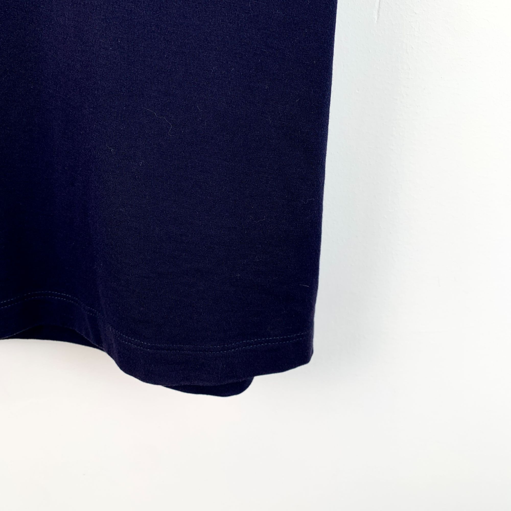 Brunello Cucinelli Brunello Cucinelli Navy Logo Embroidered Cotton Crewneck T-S Size US S / EU 44-46 / 1 - 5 Thumbnail