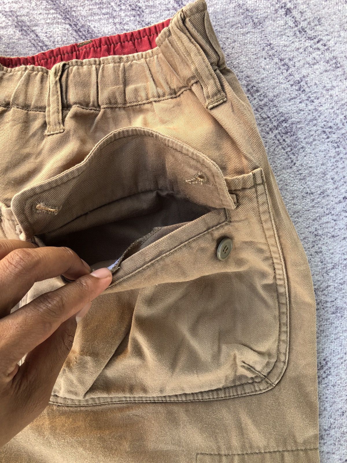 Japanese Brand Faded Cargo Baggie Lindstorm Multipocket Tactical Size US 29 - 14 Thumbnail
