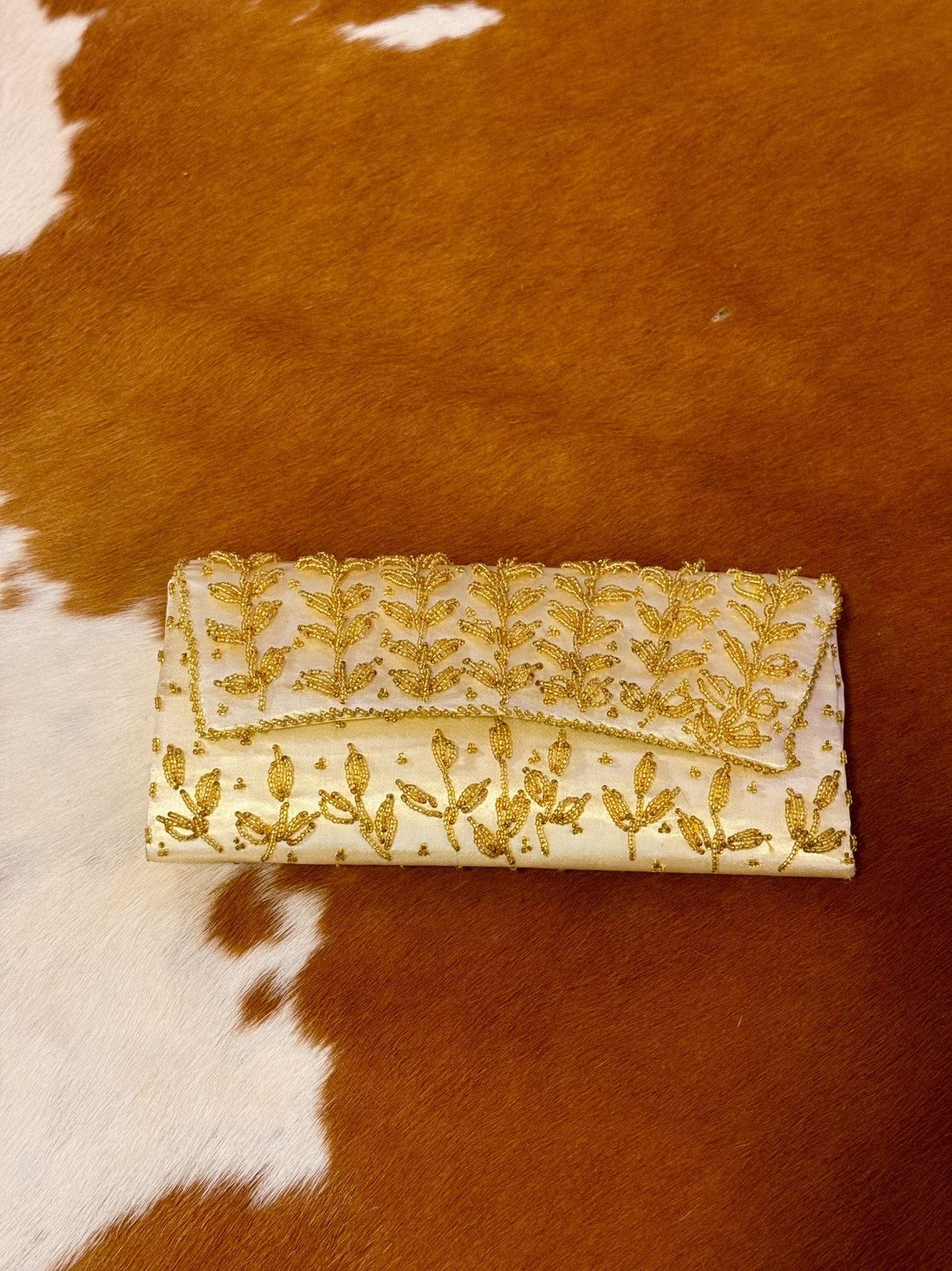 Other VINTAGE BEADED GOLD CLUTCH Size ONE SIZE - 1 Thumbnail