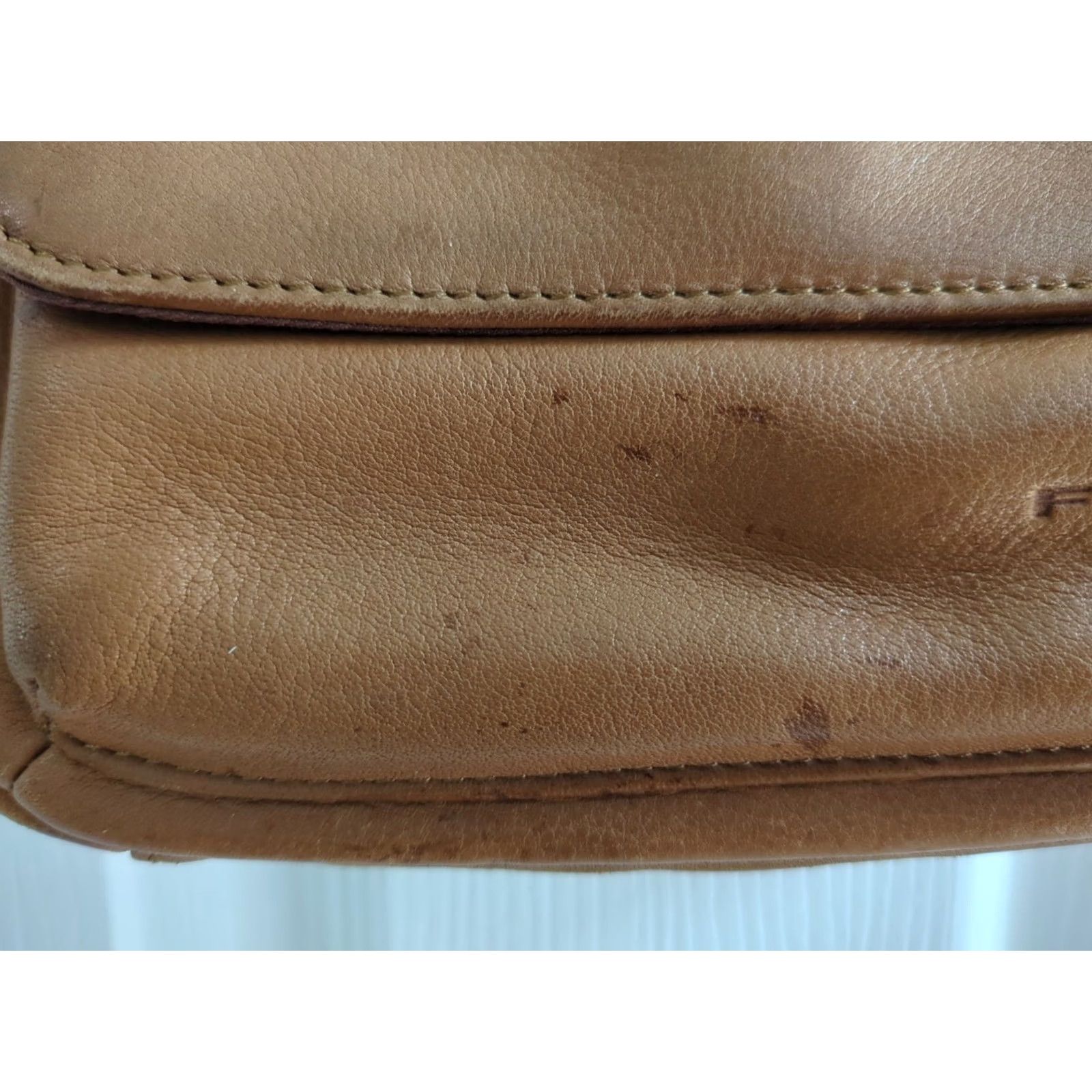 Fossil Fossil Riley Crossbody Bag Orange Small Leather Pouch Women Addl Details 9" Strap 24.5in Zipper Size ONE SIZE - 3 Thumbnail
