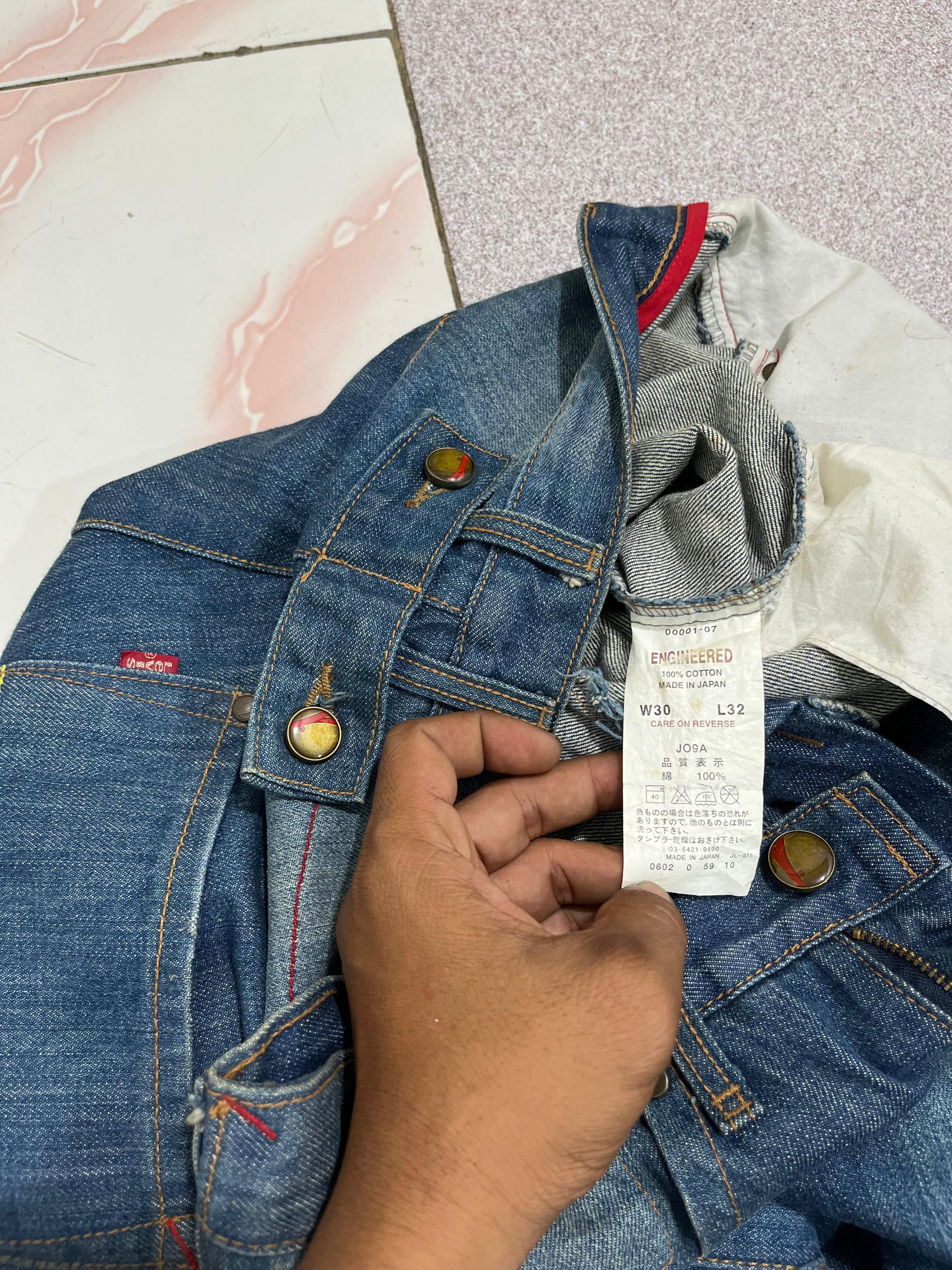 Levi's Vintage Clothing Levi's Engineered Buckle Back Distressed Jeans Size US 31 - 8 Thumbnail