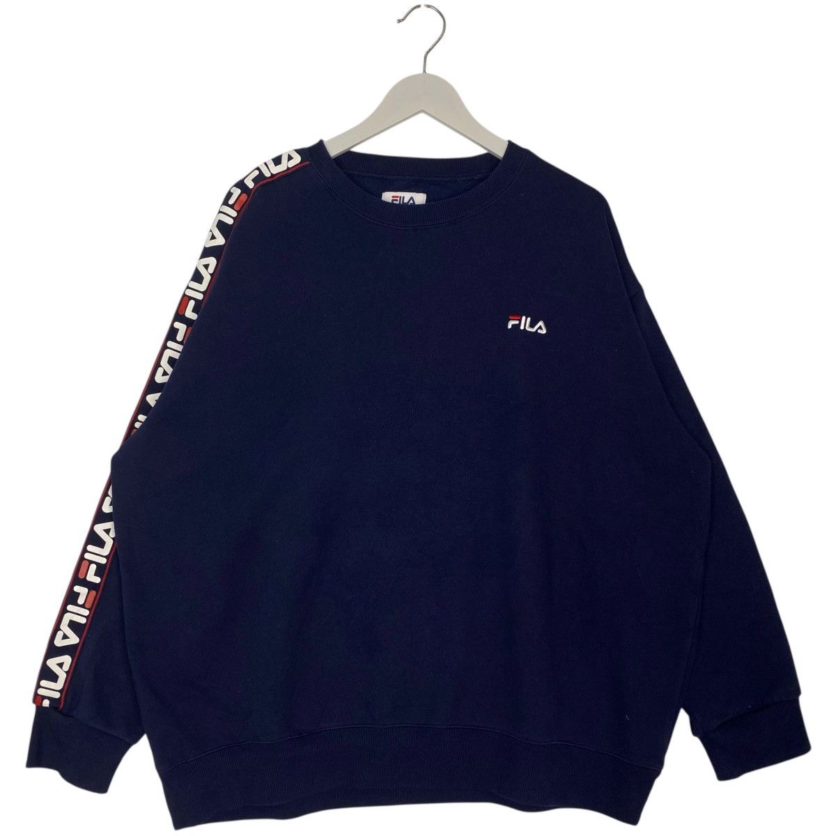 Vintage Vintage Fila Crewneck Sweathirt NavyBlue Pullover Jumper SzL Size US L / EU 52-54 / 3 - 1 Thumbnail