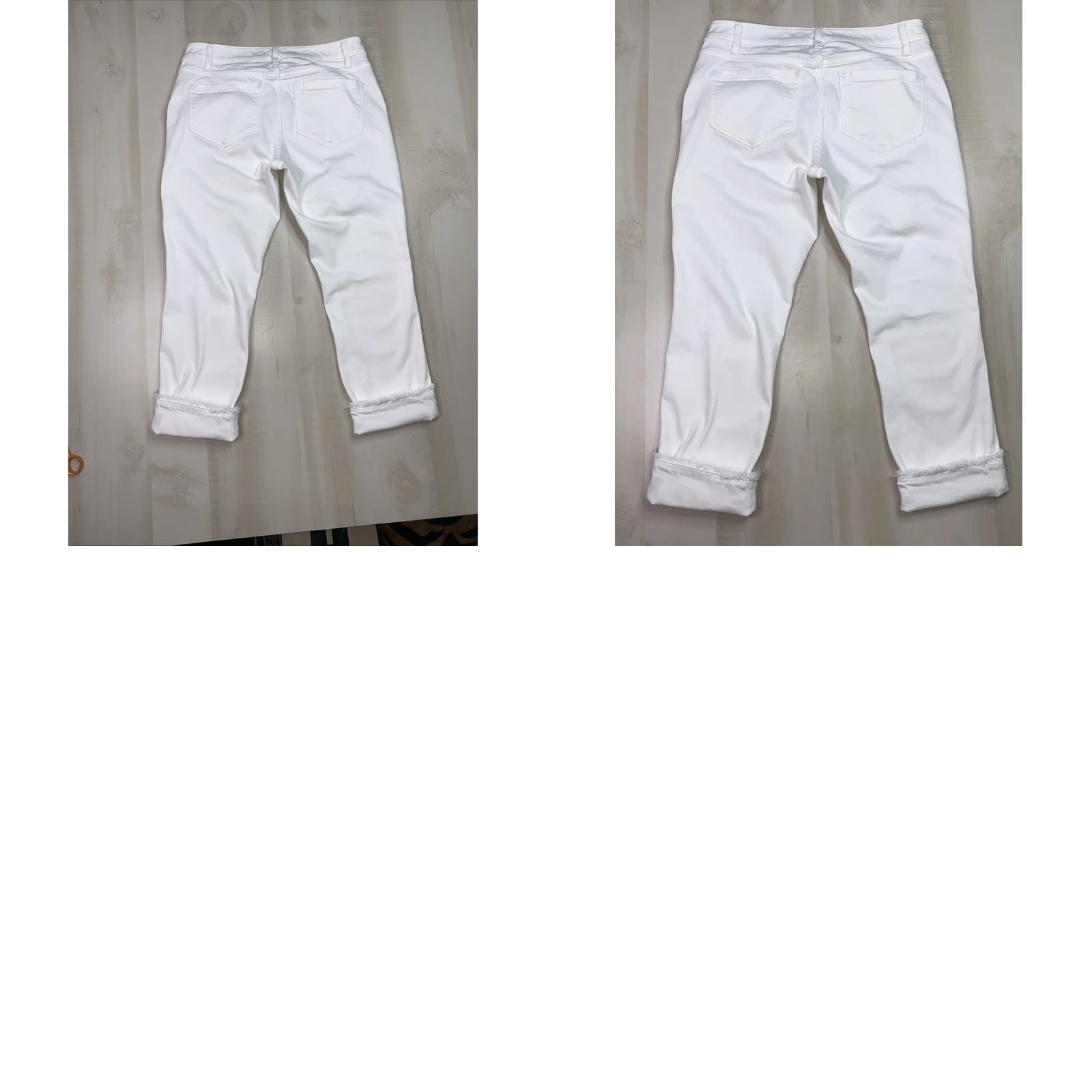 J. Jill J. Jill Denim Authentic Fit Cropped Stretch White Jeans Womens 4-12820 Size 27" / US 4 / IT 40 - 8 Thumbnail